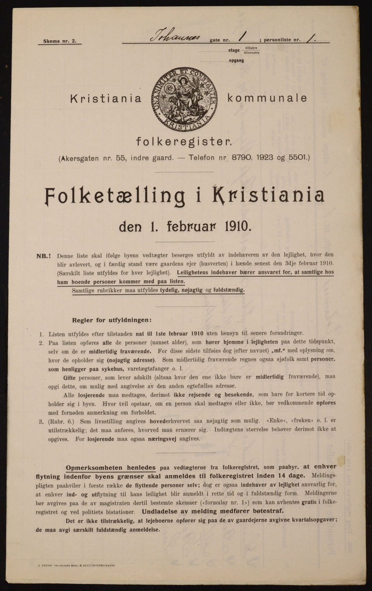 OBA, Kommunal folketelling 1.2.1910 for Kristiania, 1910, s. 45824