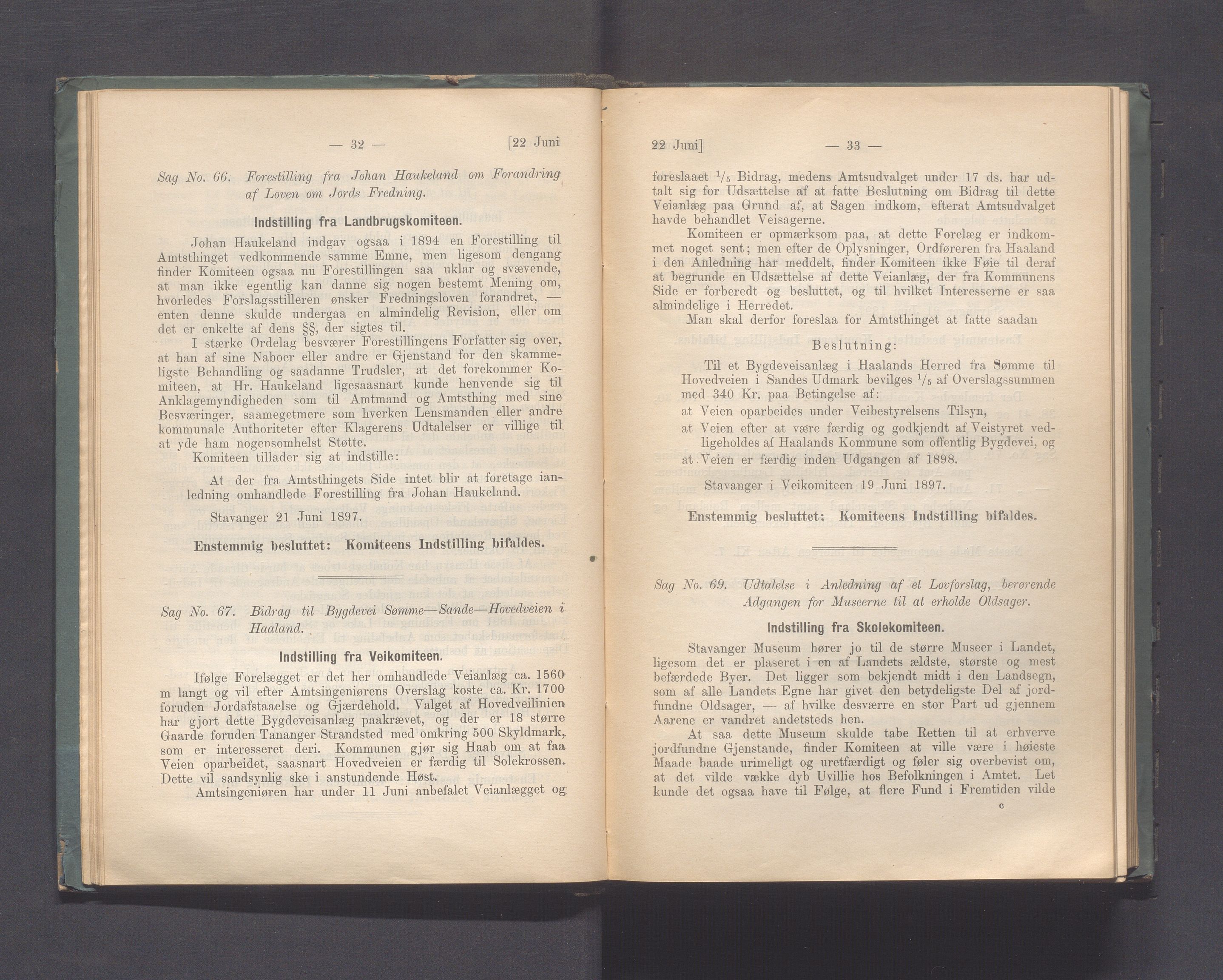Rogaland fylkeskommune - Fylkesrådmannen , IKAR/A-900/A, 1897, s. 23