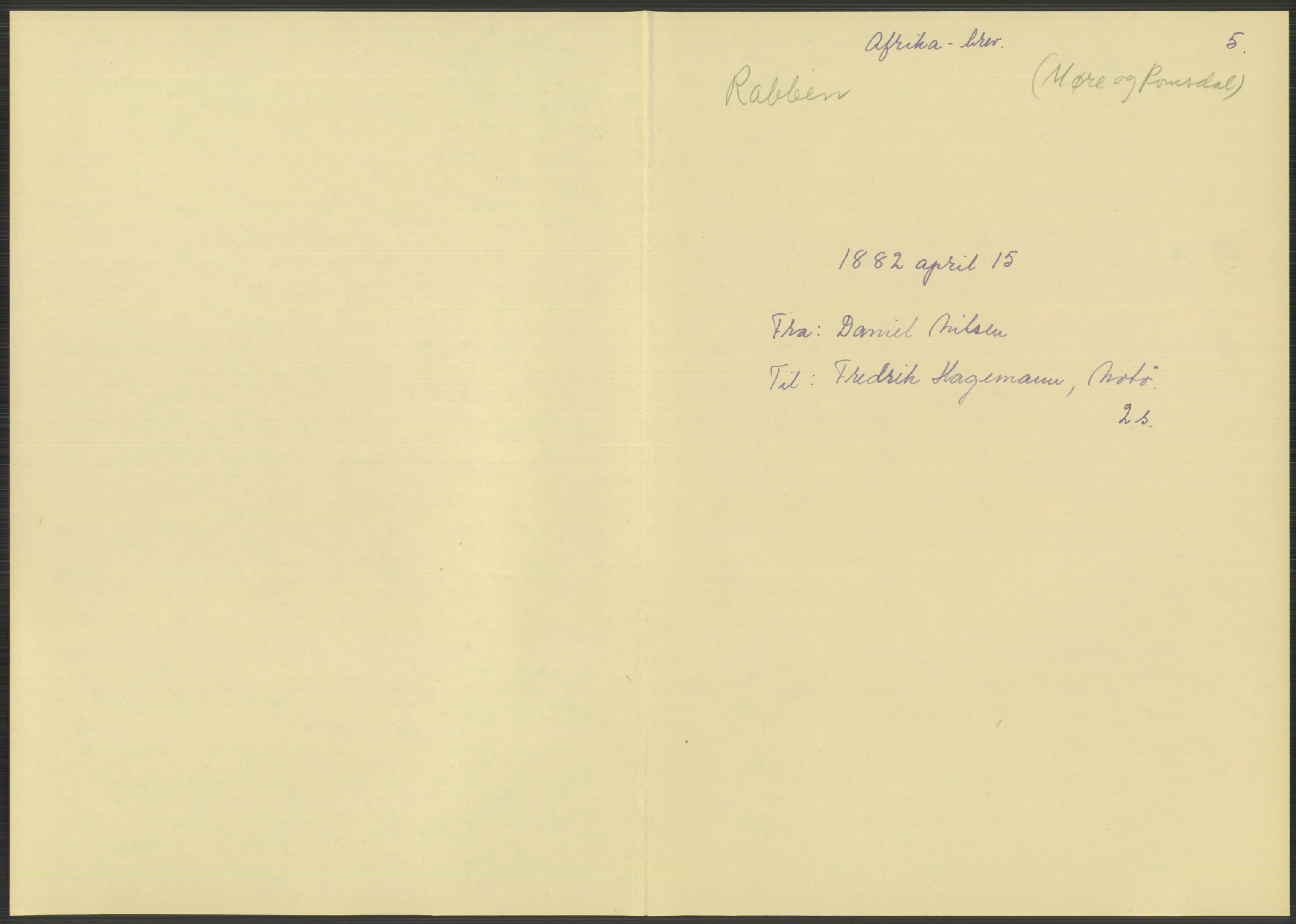 Samlinger til kildeutgivelse, Amerikabrevene, AV/RA-EA-4057/F/L0033: Innlån fra Sogn og Fjordane. Innlån fra Møre og Romsdal, 1838-1914, s. 631