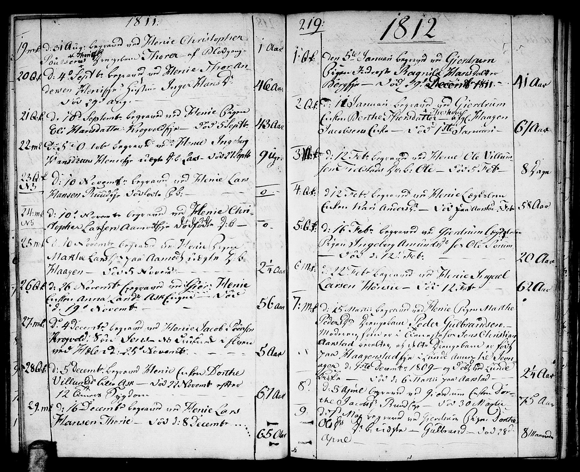 Gjerdrum prestekontor Kirkebøker, SAO/A-10412b/F/Fa/L0003: Ministerialbok nr. I 3, 1798-1815, s. 219