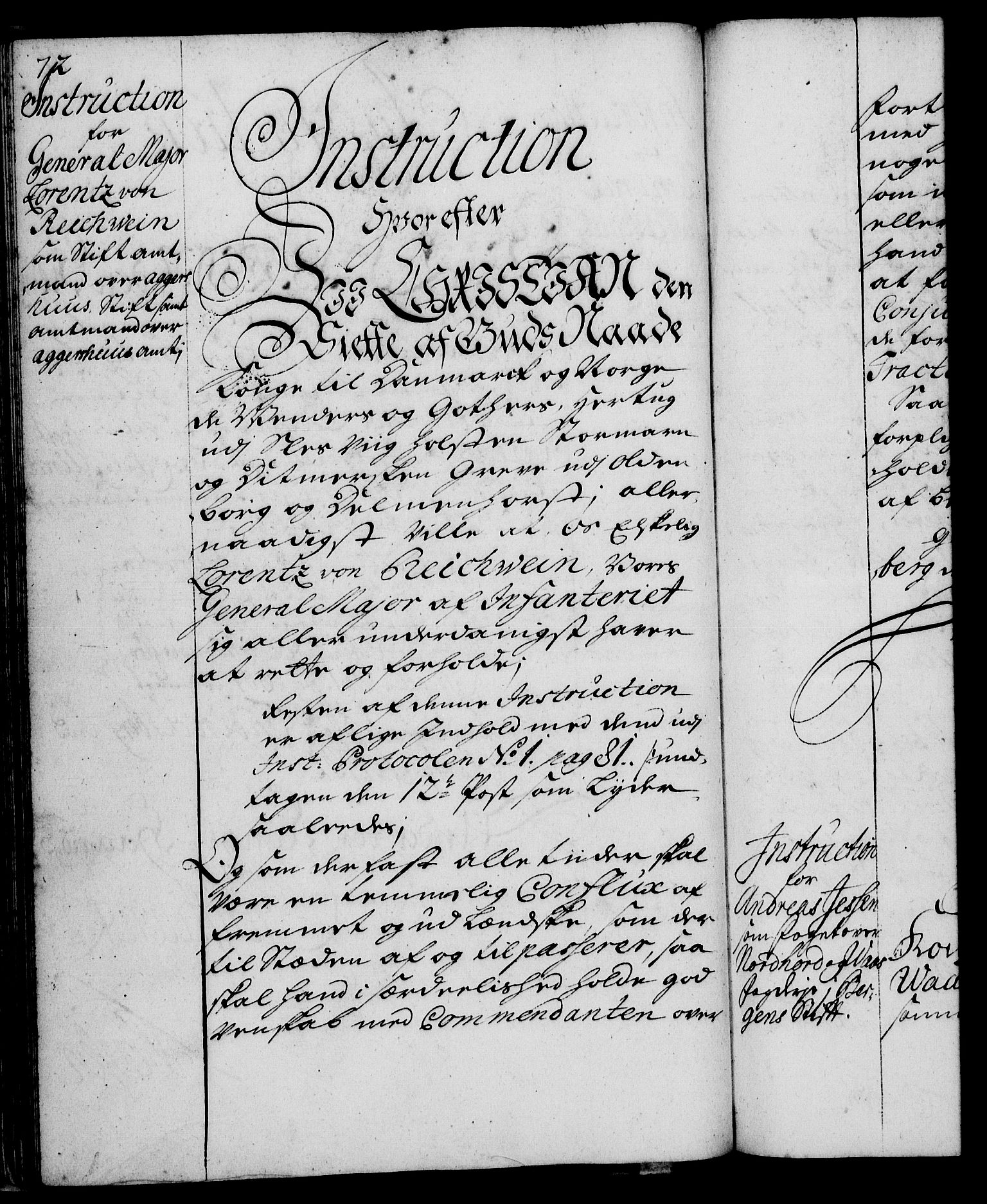 Rentekammeret, Kammerkanselliet, RA/EA-3111/G/Gg/Ggi/L0002: Norsk instruksjonsprotokoll med register (merket RK 53.35), 1729-1751, s. 72