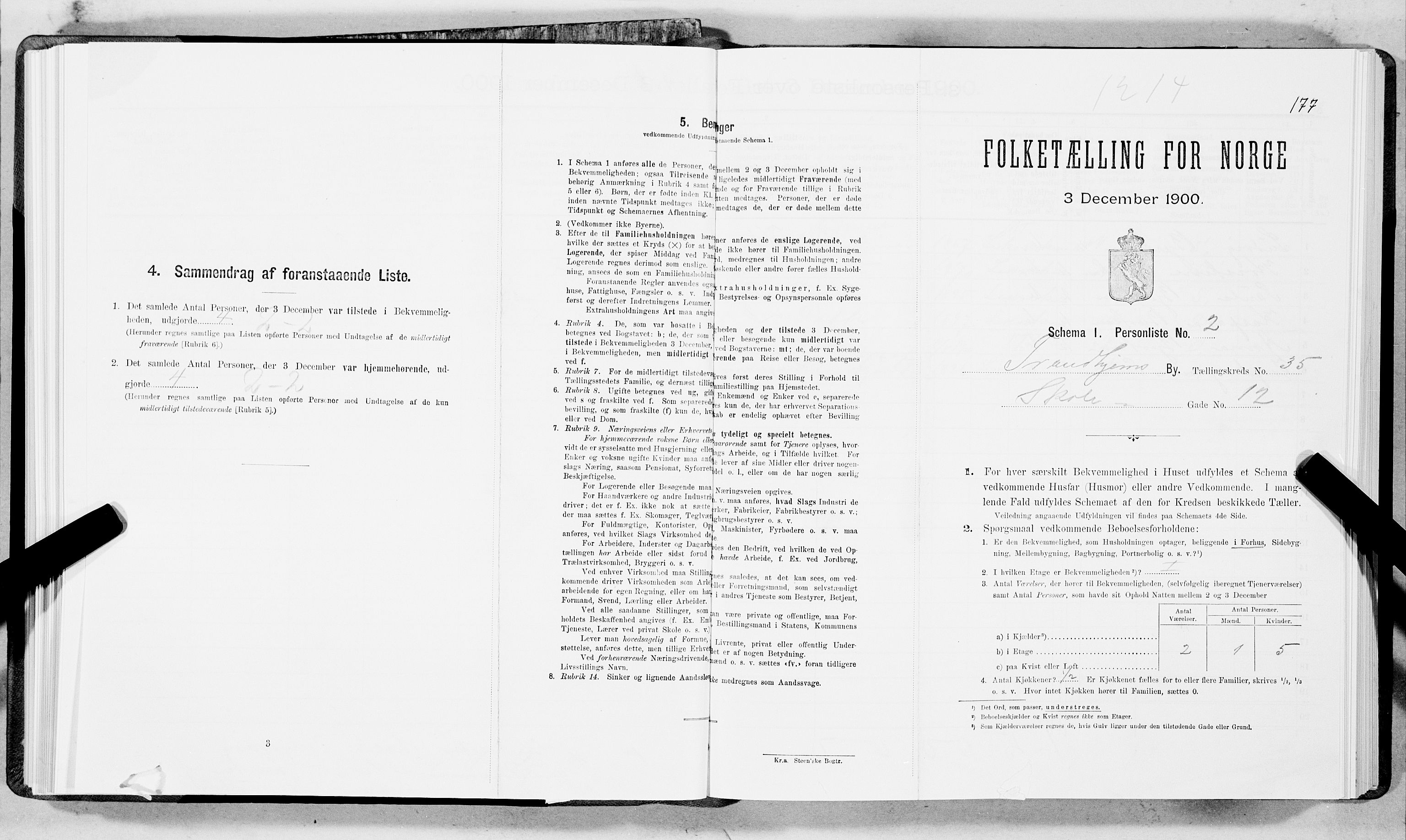 SAT, Folketelling 1900 for 1601 Trondheim kjøpstad, 1900, s. 5943