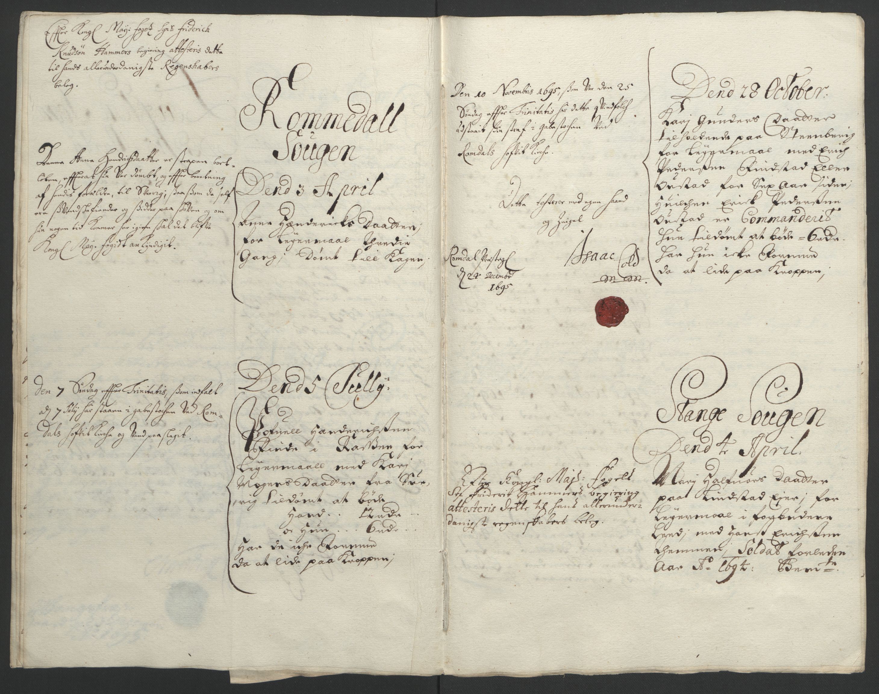 Rentekammeret inntil 1814, Reviderte regnskaper, Fogderegnskap, AV/RA-EA-4092/R16/L1036: Fogderegnskap Hedmark, 1695-1696, s. 74
