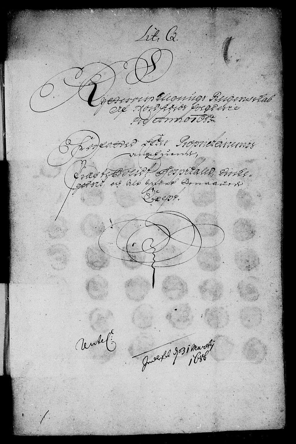 Rentekammeret inntil 1814, Reviderte regnskaper, Stiftamtstueregnskaper, Bergen stiftamt, AV/RA-EA-6043/R/Rc/L0077: Bergen stiftamt, 1685