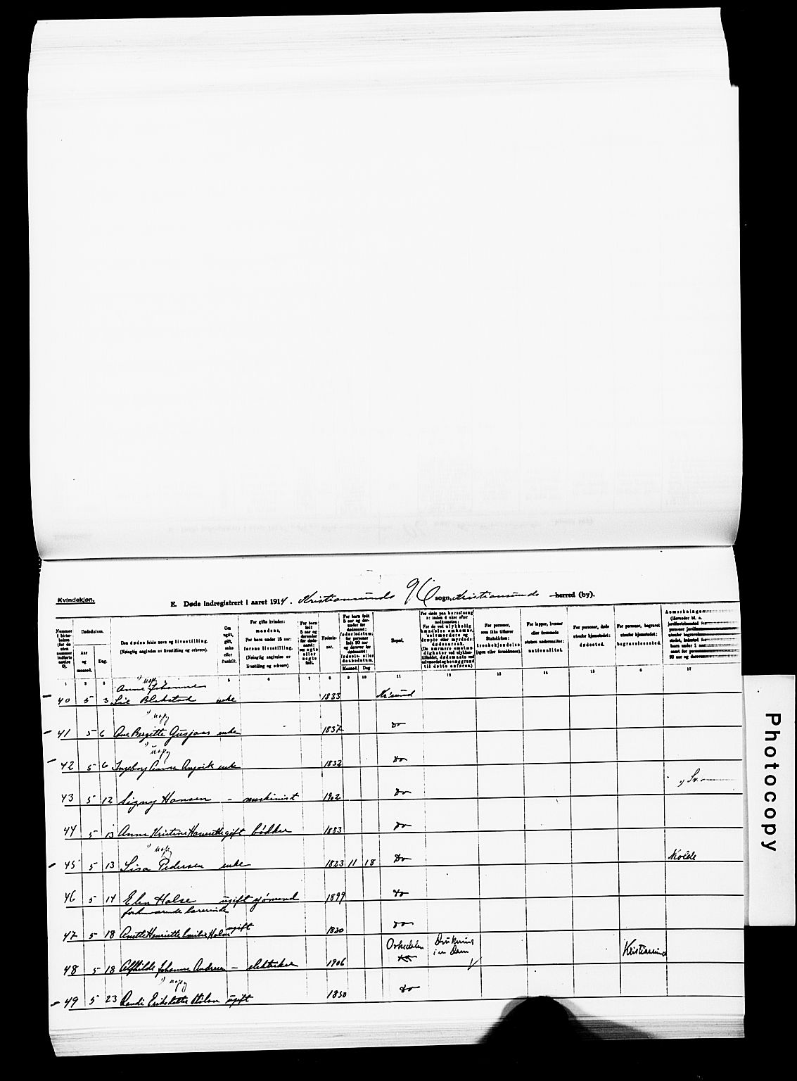 Ministerialprotokoller, klokkerbøker og fødselsregistre - Møre og Romsdal, AV/SAT-A-1454/572/L0860: Ministerialbok nr. 572D04, 1903-1916