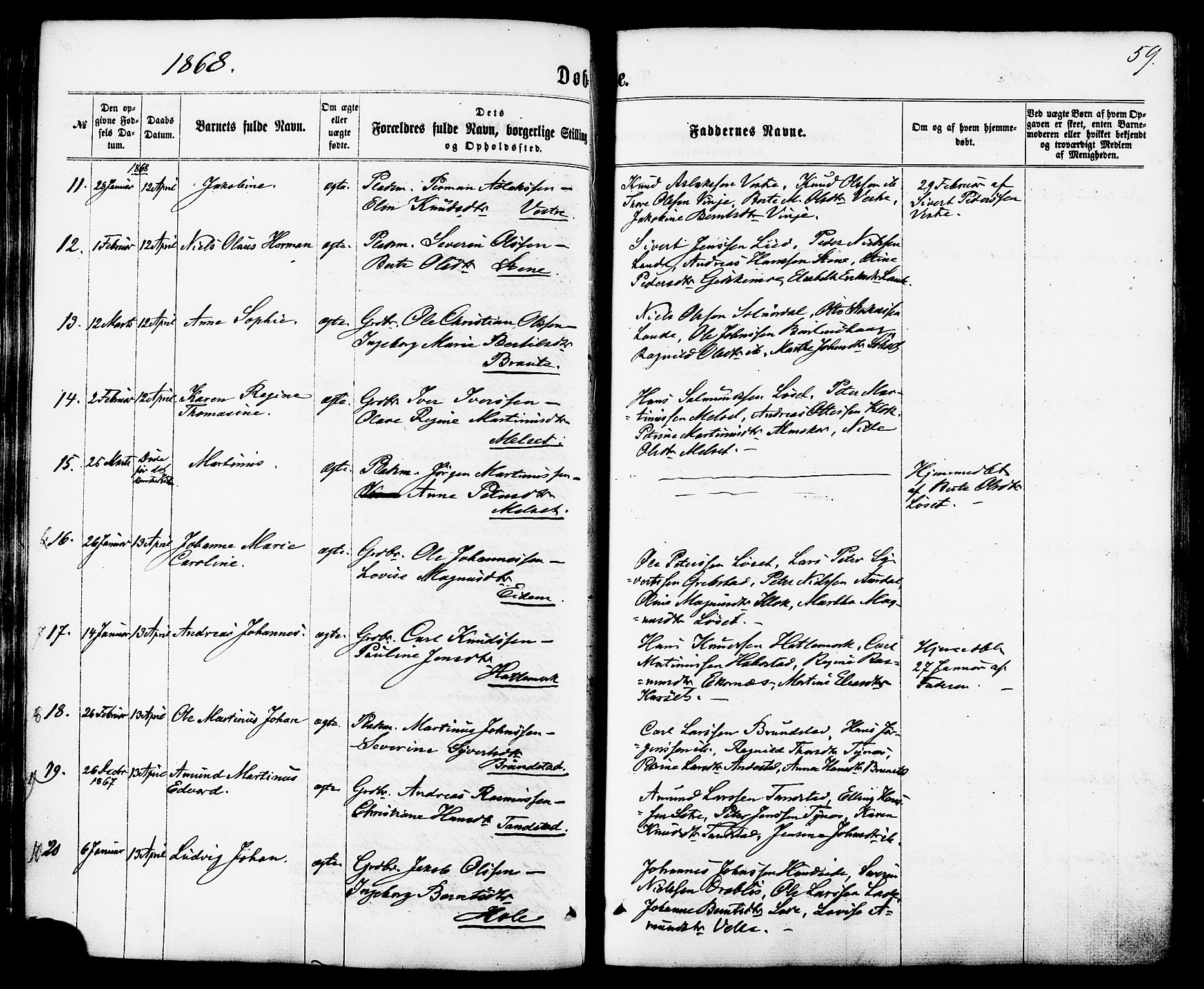 Ministerialprotokoller, klokkerbøker og fødselsregistre - Møre og Romsdal, AV/SAT-A-1454/522/L0314: Ministerialbok nr. 522A09, 1863-1877, s. 59