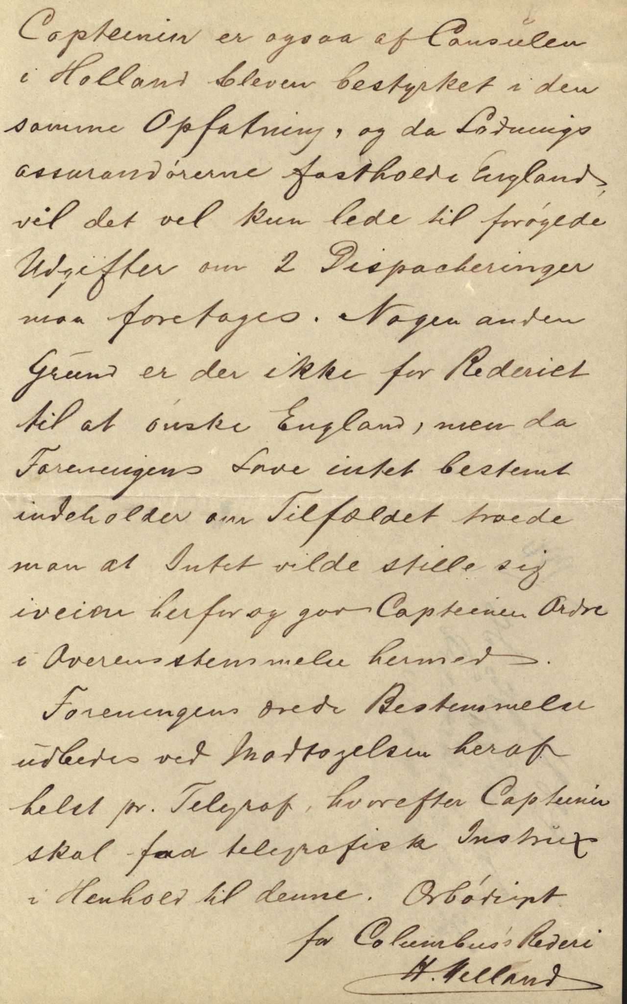 Pa 63 - Østlandske skibsassuranceforening, VEMU/A-1079/G/Ga/L0023/0012: Havaridokumenter / Columbus, Christiane Sophie, Marie, Jarlen, Kong Carl XV, 1889, s. 26