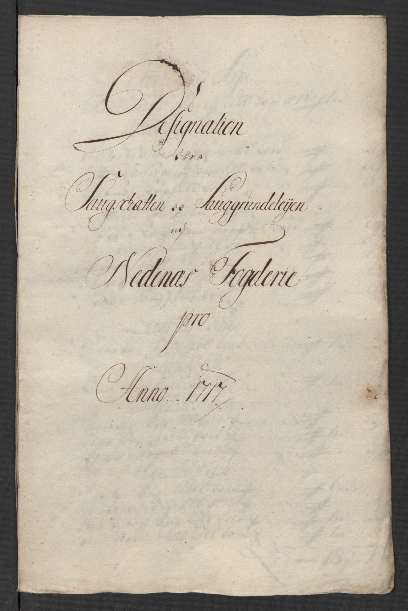 Rentekammeret inntil 1814, Reviderte regnskaper, Fogderegnskap, AV/RA-EA-4092/R39/L2326: Fogderegnskap Nedenes, 1717, s. 128