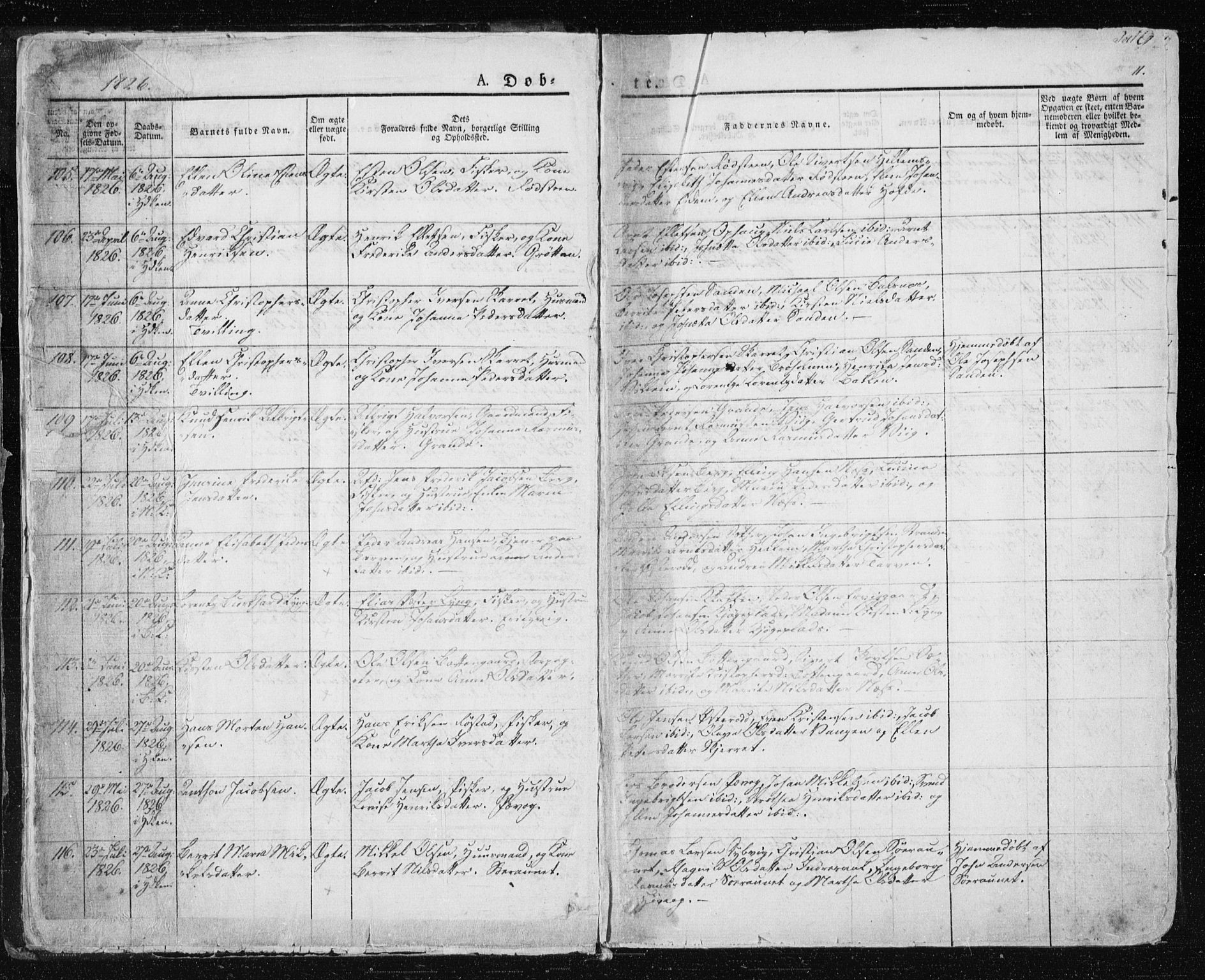 Ministerialprotokoller, klokkerbøker og fødselsregistre - Sør-Trøndelag, AV/SAT-A-1456/659/L0735: Ministerialbok nr. 659A05, 1826-1841, s. 10
