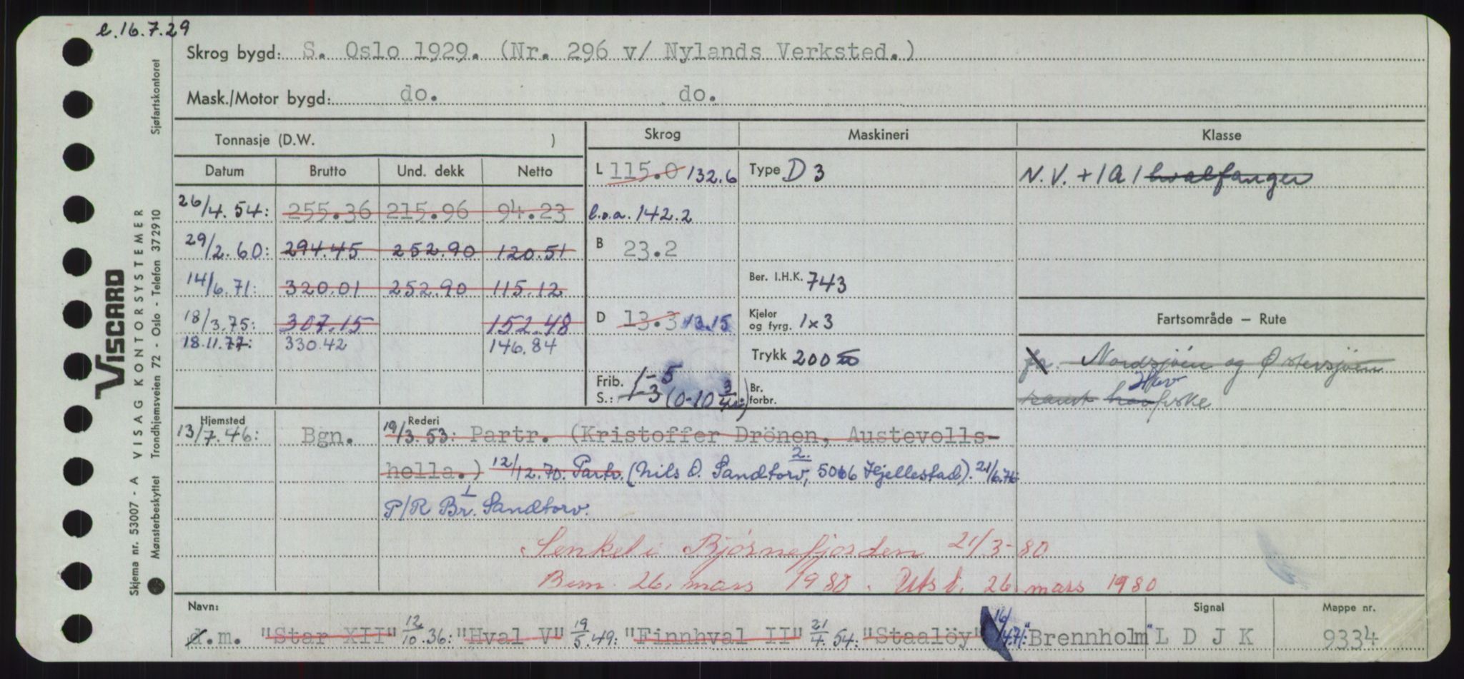 Sjøfartsdirektoratet med forløpere, Skipsmålingen, RA/S-1627/H/Hd/L0005: Fartøy, Br-Byg, s. 233