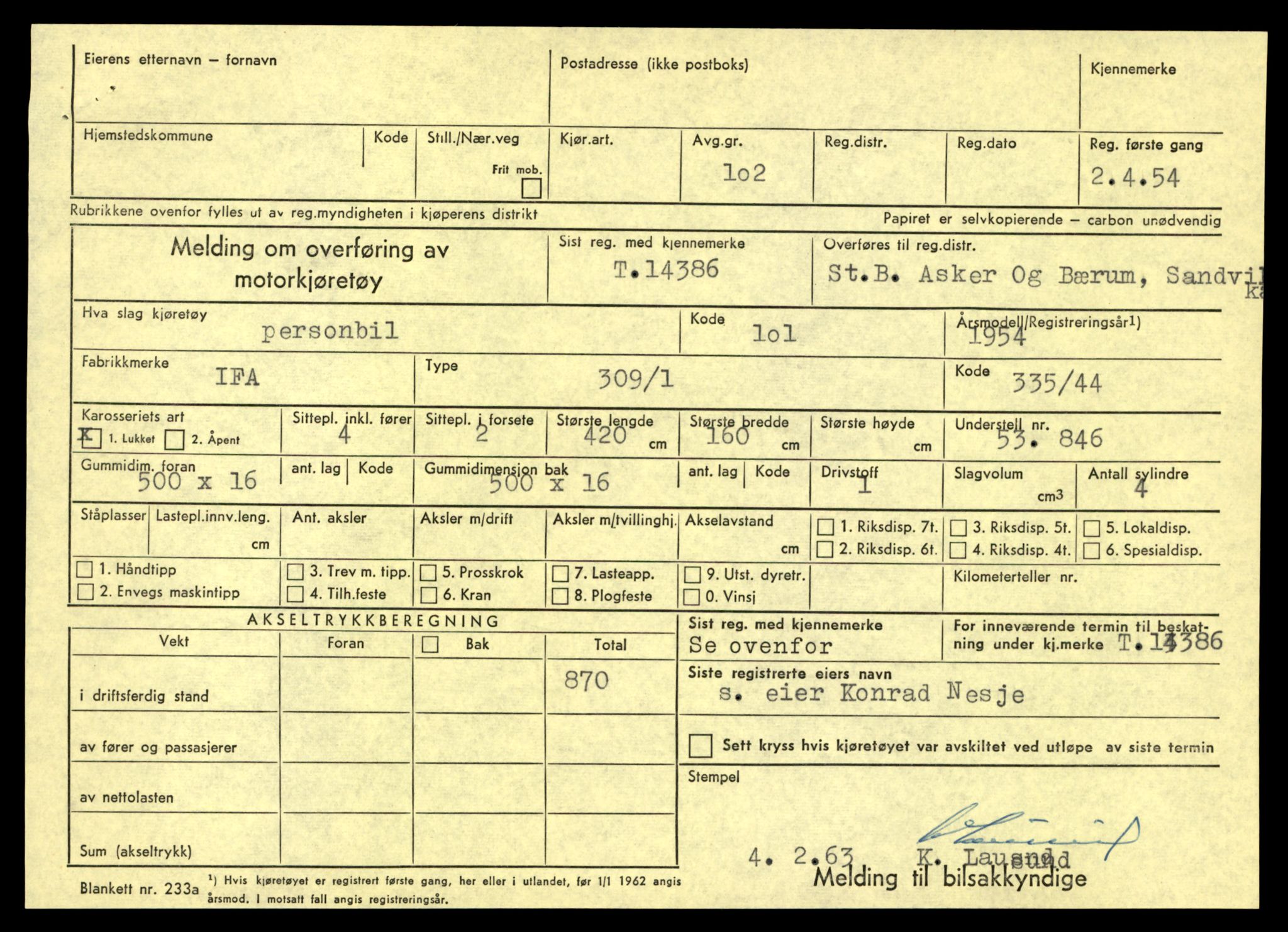 Møre og Romsdal vegkontor - Ålesund trafikkstasjon, AV/SAT-A-4099/F/Fe/L0045: Registreringskort for kjøretøy T 14320 - T 14444, 1927-1998, s. 1693