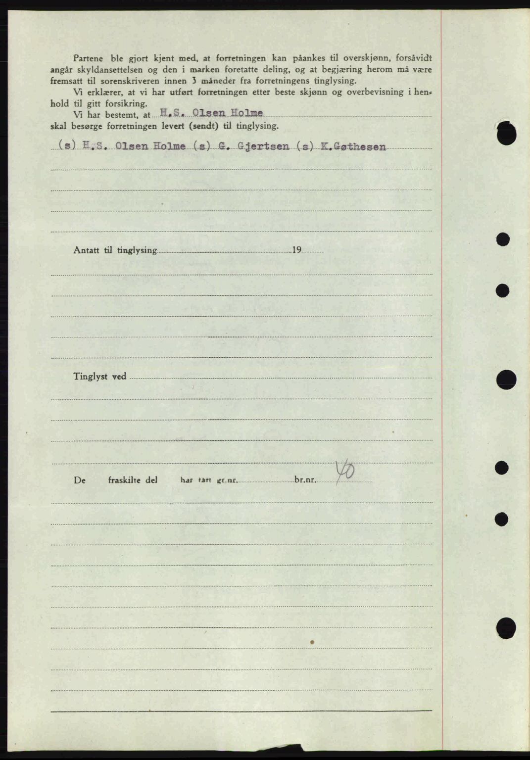 Tønsberg sorenskriveri, AV/SAKO-A-130/G/Ga/Gaa/L0015: Pantebok nr. A15, 1944-1944, Dagboknr: 1540/1944