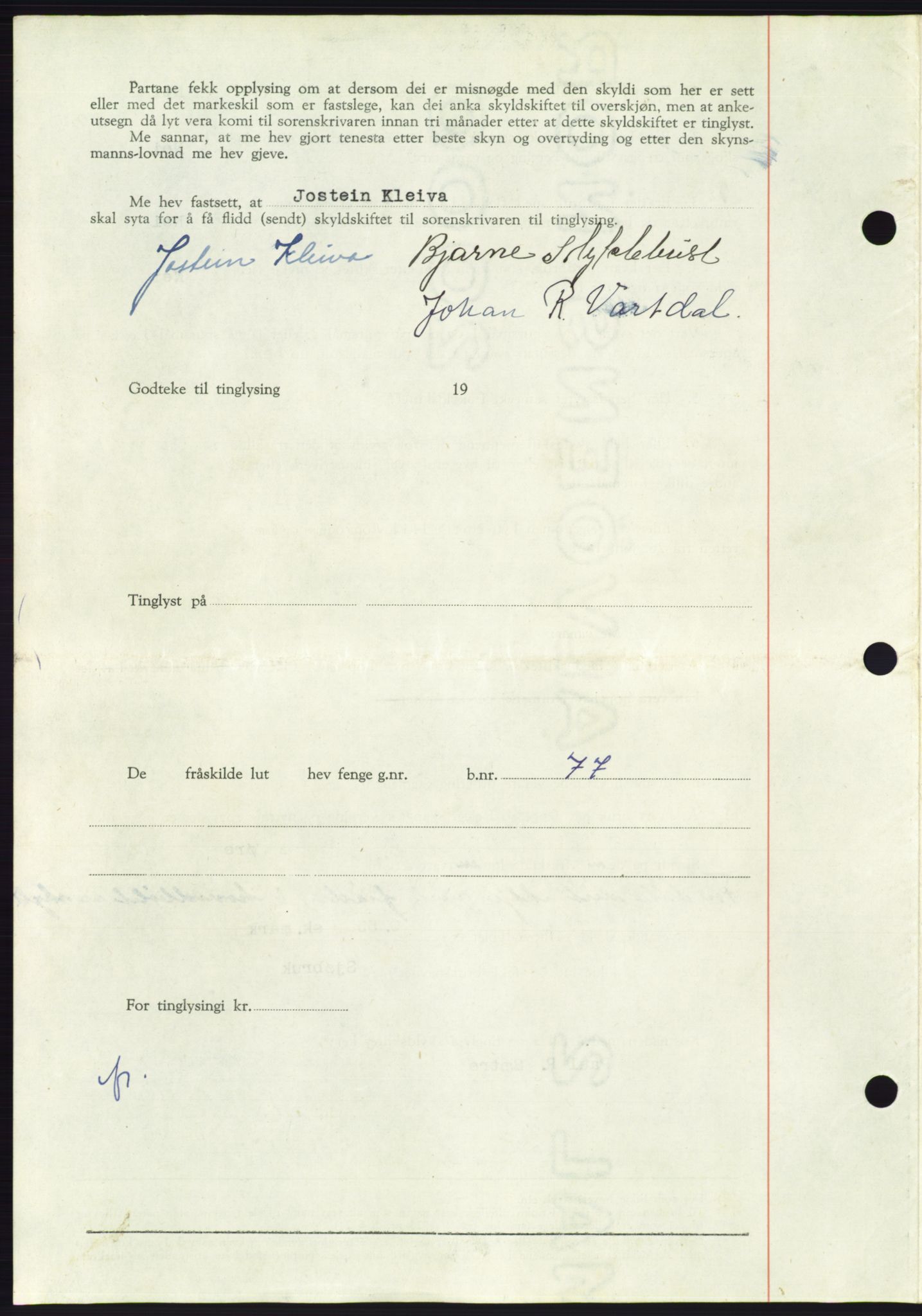 Søre Sunnmøre sorenskriveri, AV/SAT-A-4122/1/2/2C/L0104: Pantebok nr. 30A, 1956-1956, Dagboknr: 1592/1956