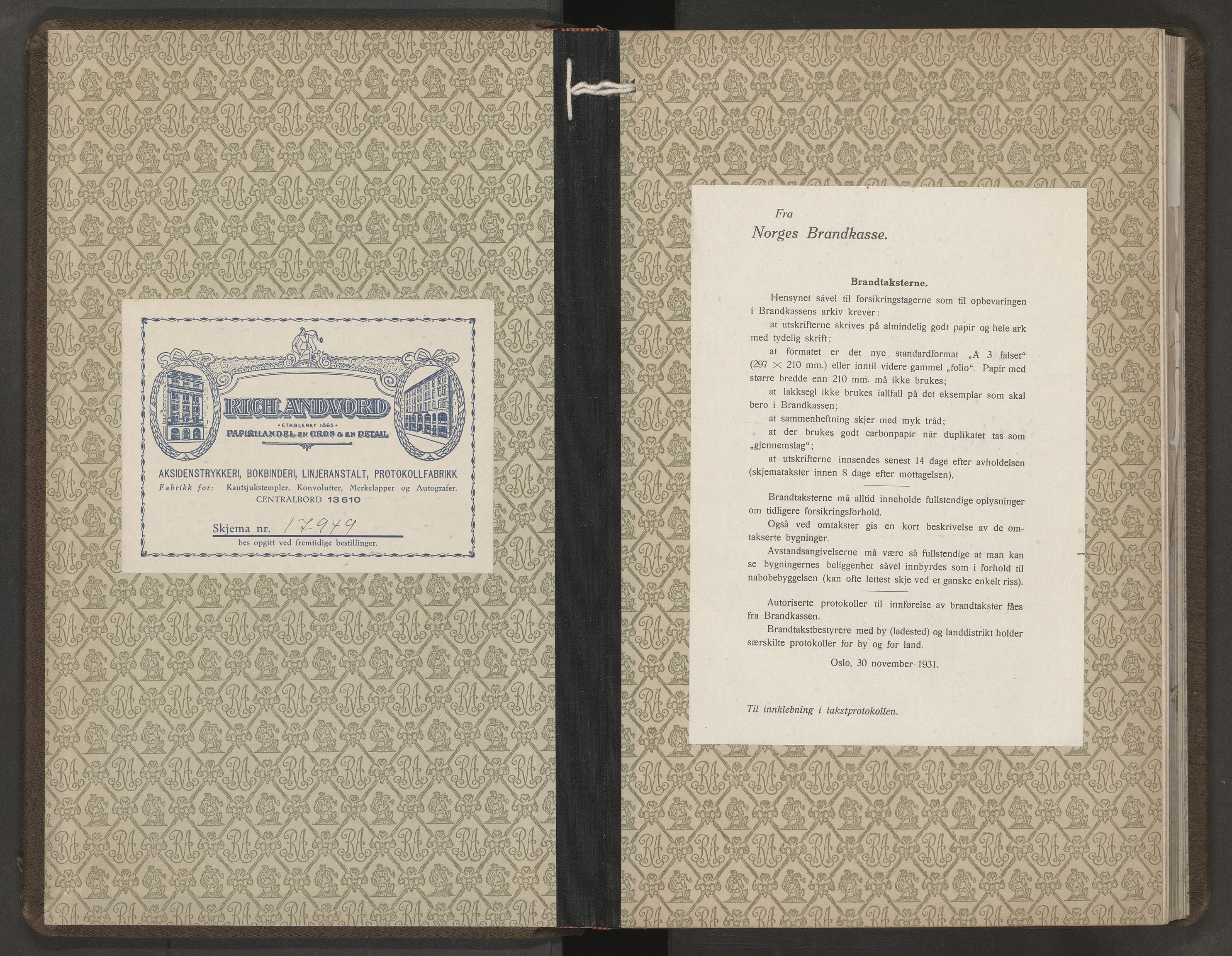 Holmestrand magistrat, SAKO/A-849/F/Fc/L0015: Branntakstprotokoll, 1940-1947