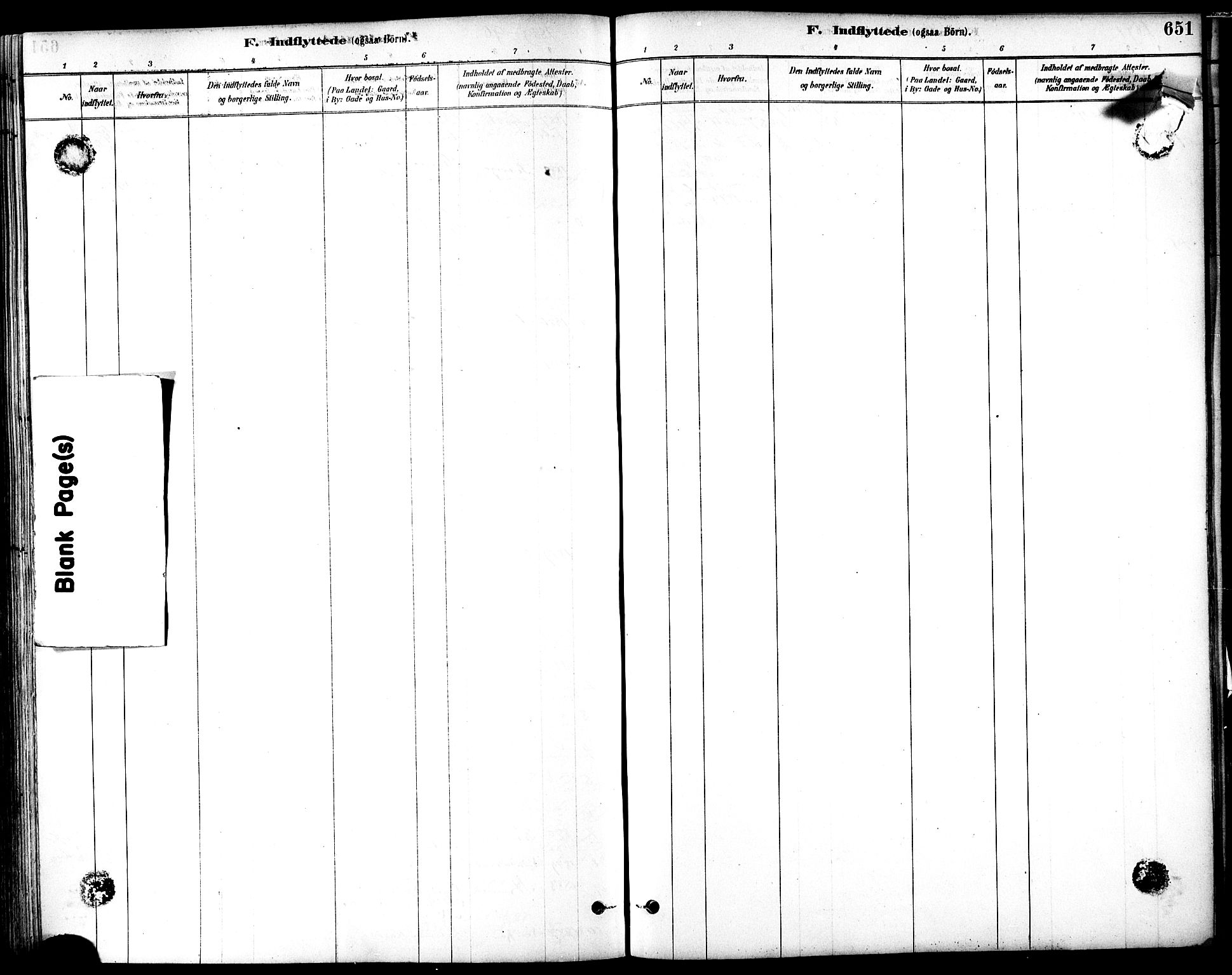 Ministerialprotokoller, klokkerbøker og fødselsregistre - Sør-Trøndelag, AV/SAT-A-1456/601/L0058: Ministerialbok nr. 601A26, 1877-1891, s. 651