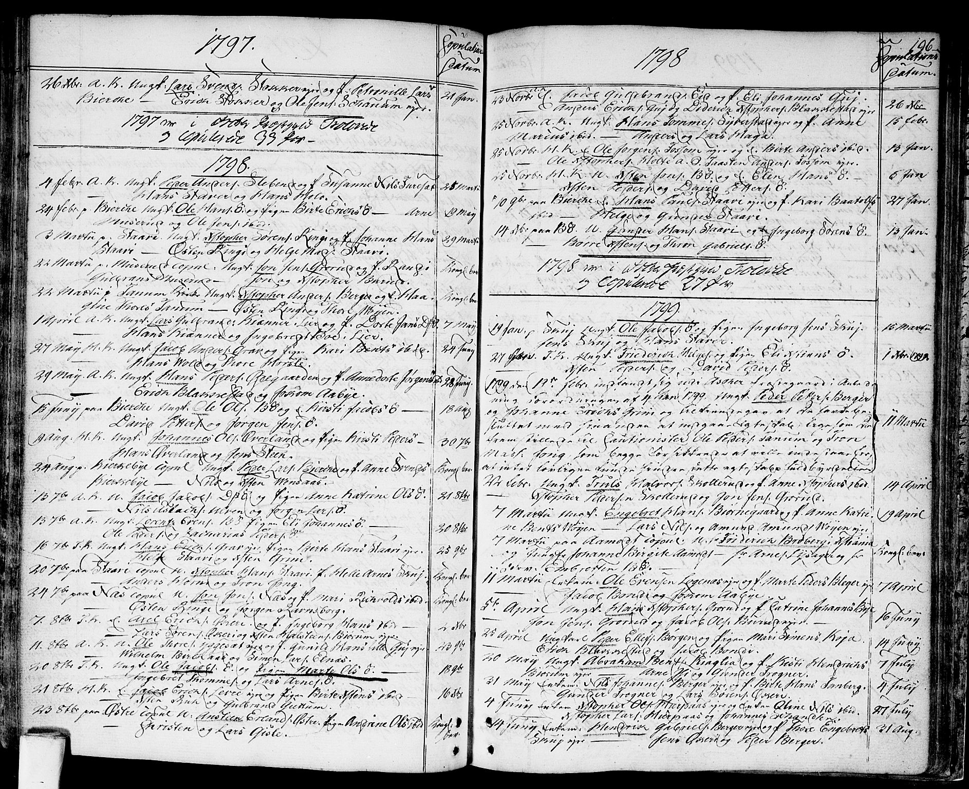 Asker prestekontor Kirkebøker, AV/SAO-A-10256a/F/Fa/L0003: Ministerialbok nr. I 3, 1767-1807, s. 196
