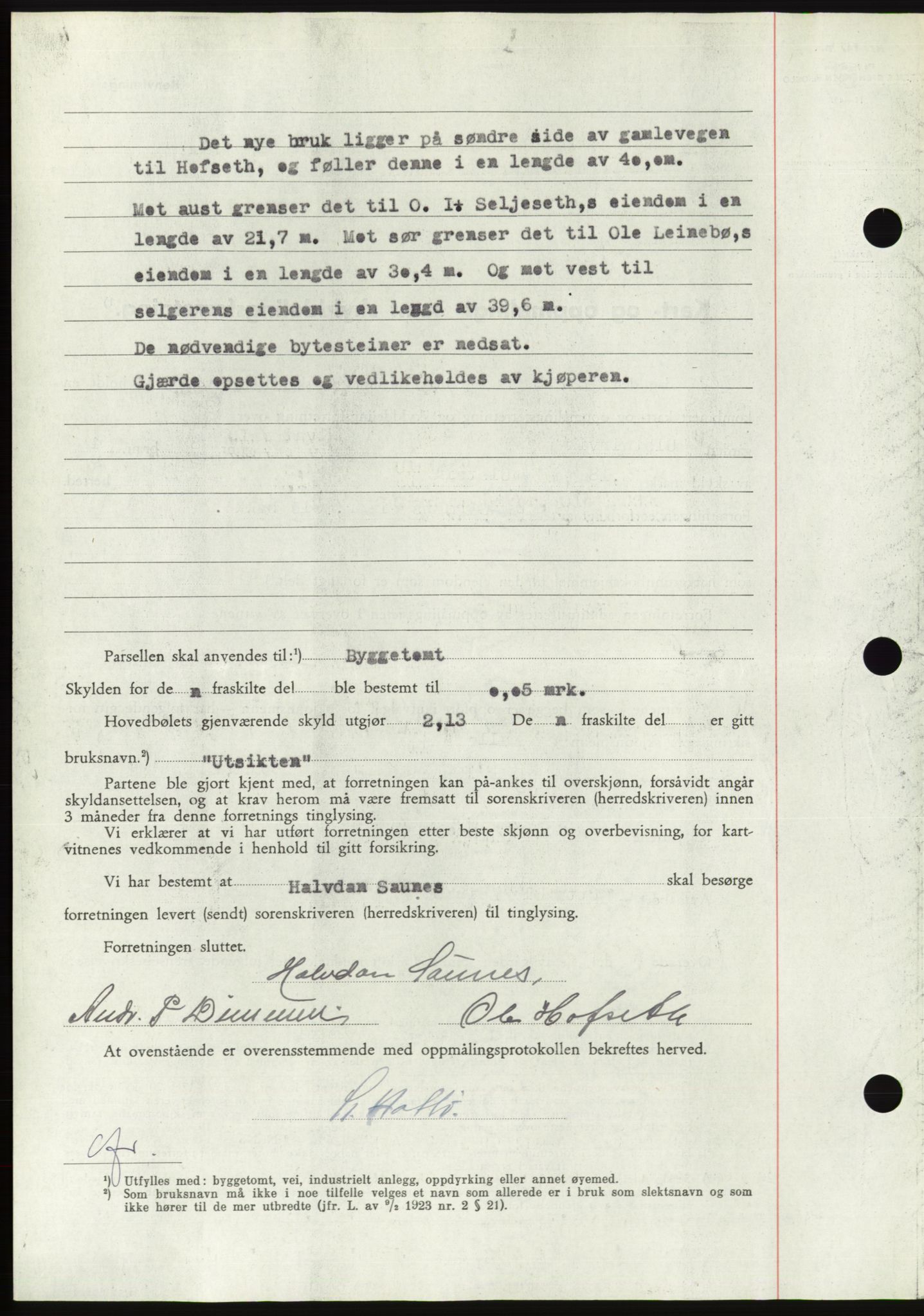 Søre Sunnmøre sorenskriveri, AV/SAT-A-4122/1/2/2C/L0081: Pantebok nr. 7A, 1947-1948, Dagboknr: 16/1948