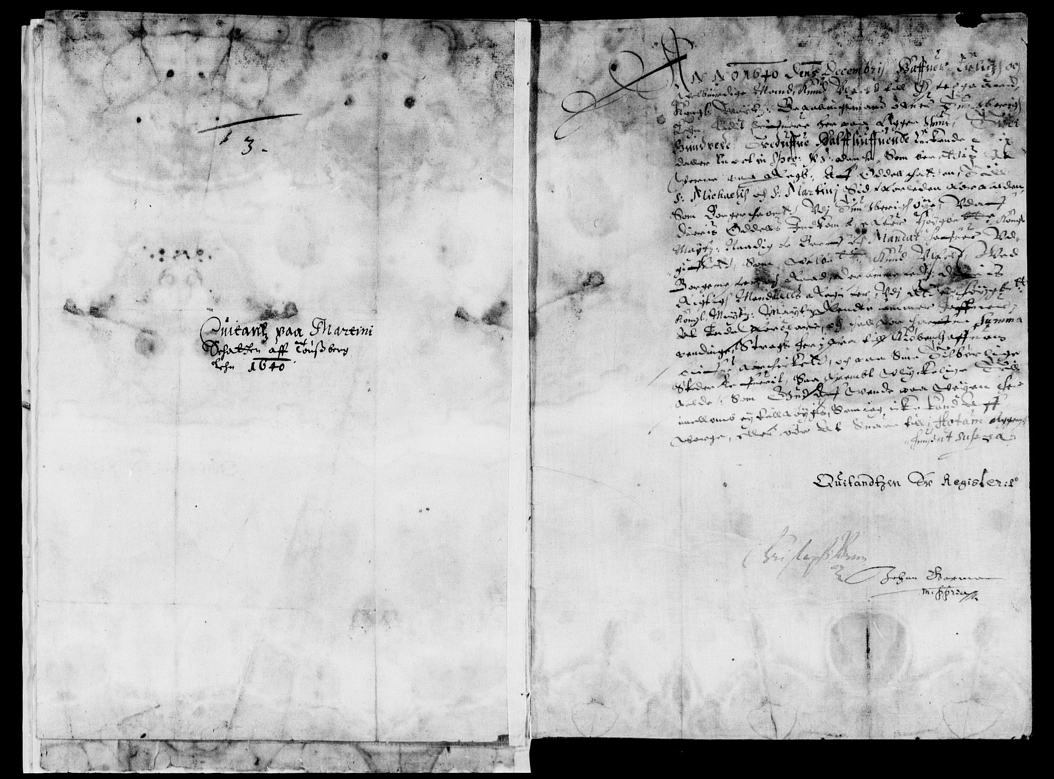 Rentekammeret inntil 1814, Reviderte regnskaper, Lensregnskaper, AV/RA-EA-5023/R/Rb/Rbo/L0021: Tønsberg len, 1640-1641