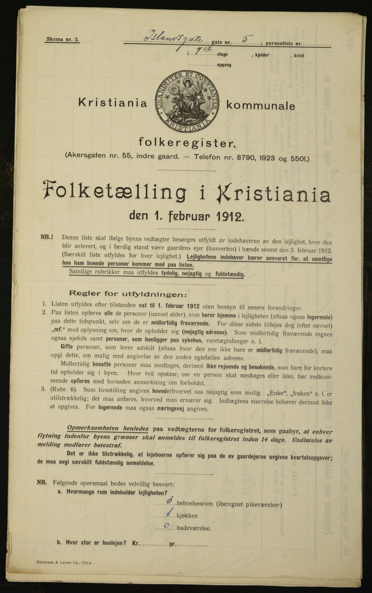 OBA, Kommunal folketelling 1.2.1912 for Kristiania, 1912, s. 44873