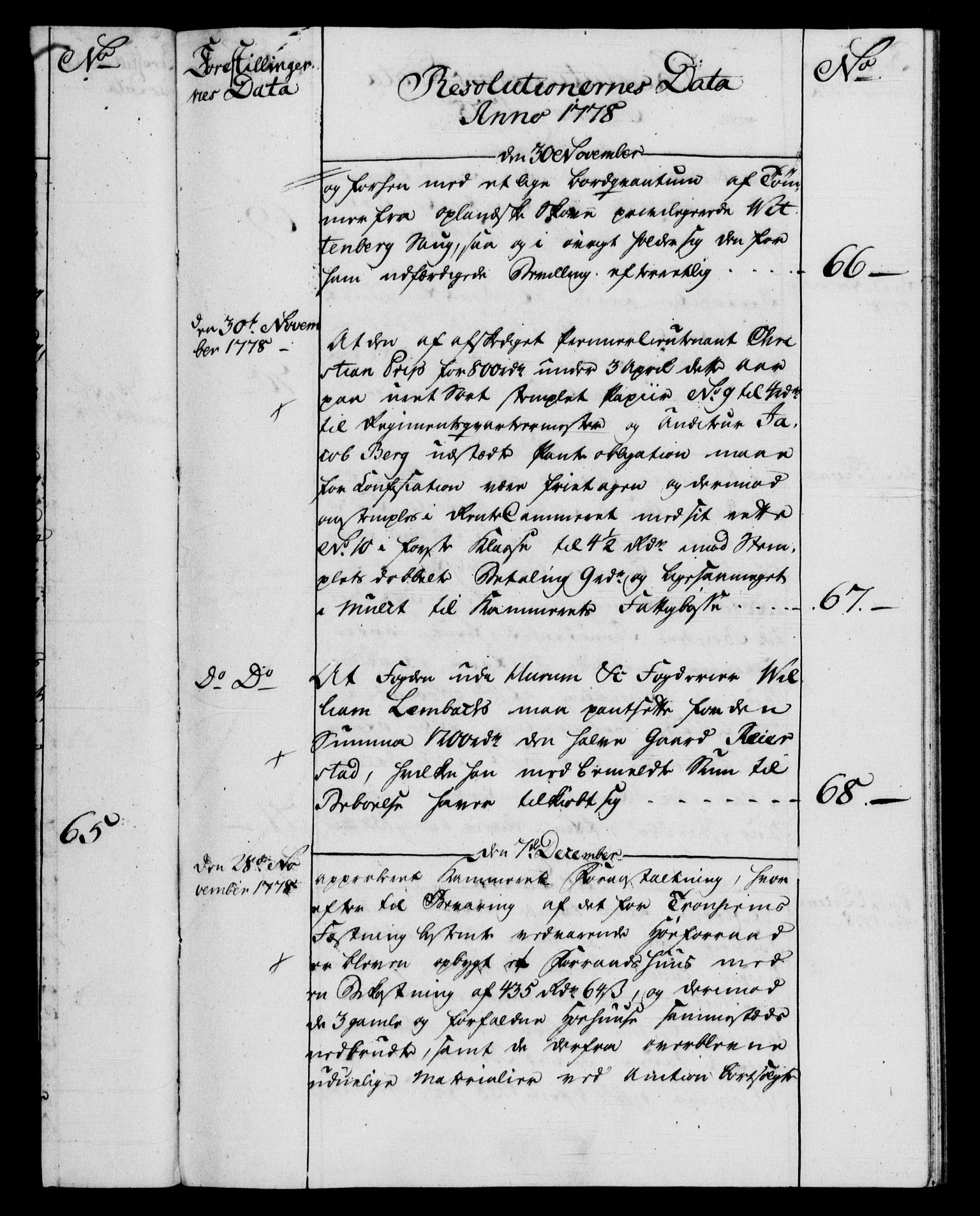 Rentekammeret, Kammerkanselliet, RA/EA-3111/G/Gf/Gfb/L0009: Register til norske relasjons- og resolusjonsprotokoller (merket RK 52.104), 1773-1780, s. 143