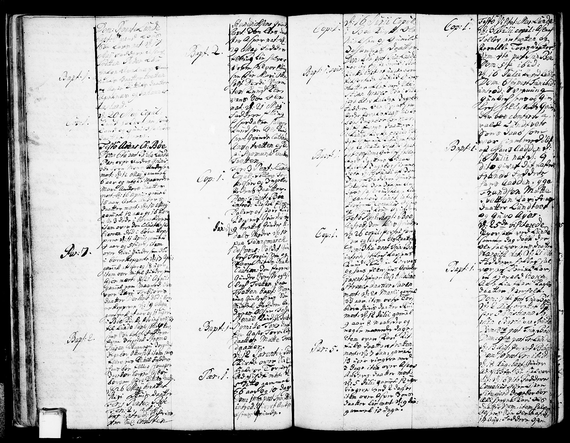 Bø kirkebøker, SAKO/A-257/F/Fa/L0002: Ministerialbok nr. 2, 1726-1732