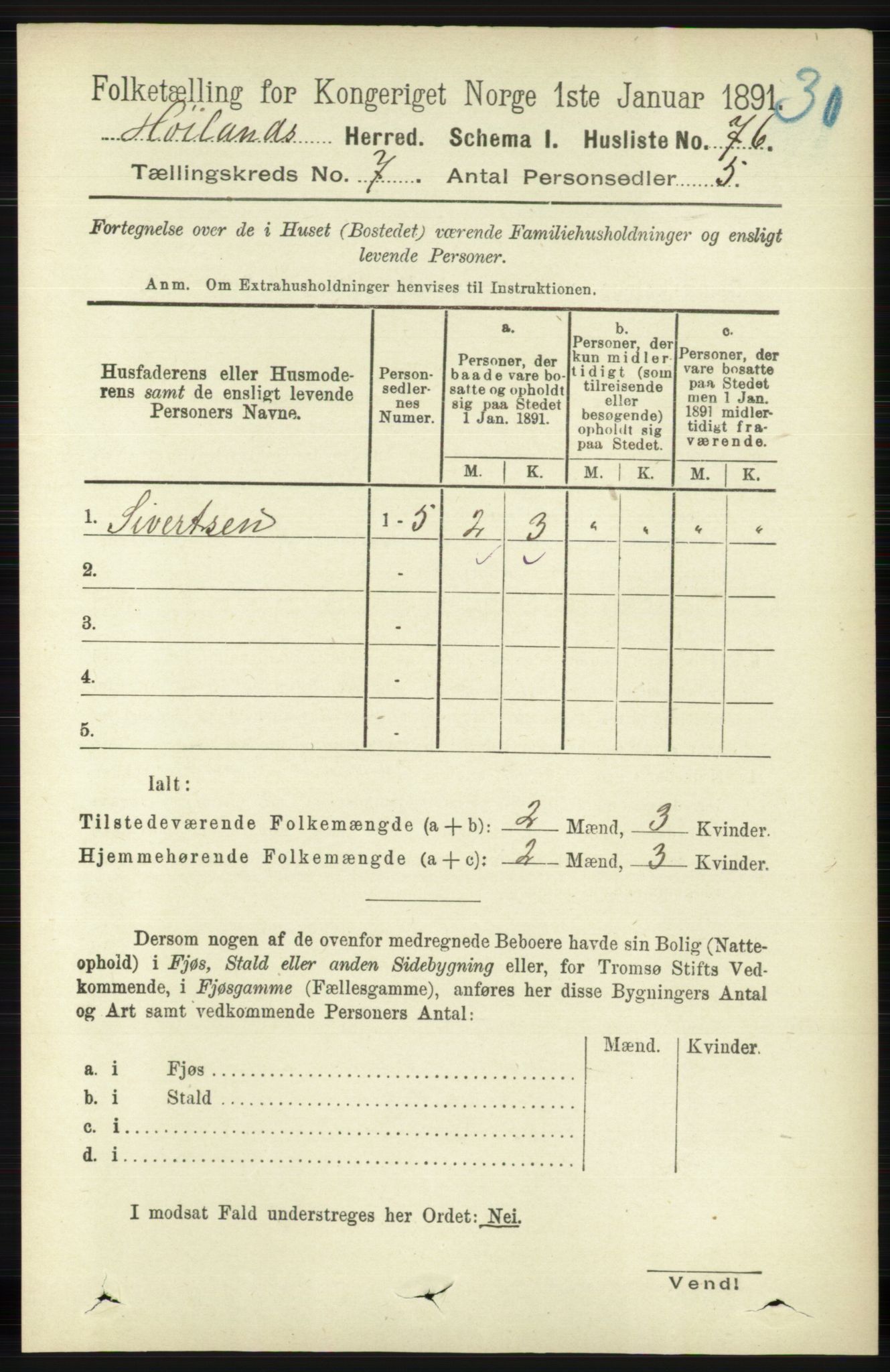 RA, Folketelling 1891 for 1123 Høyland herred, 1891, s. 2387