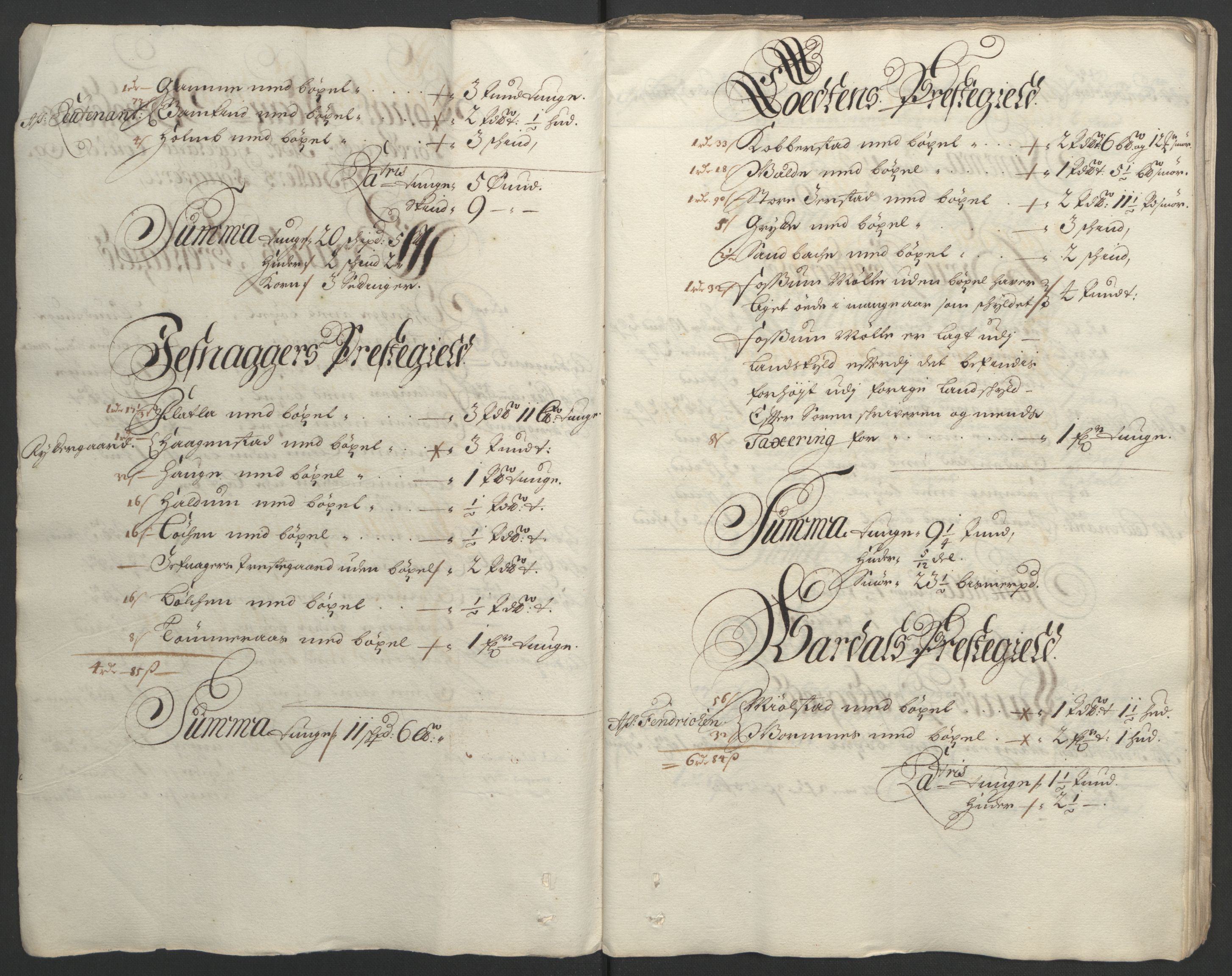Rentekammeret inntil 1814, Reviderte regnskaper, Fogderegnskap, RA/EA-4092/R18/L1292: Fogderegnskap Hadeland, Toten og Valdres, 1693-1694, s. 260