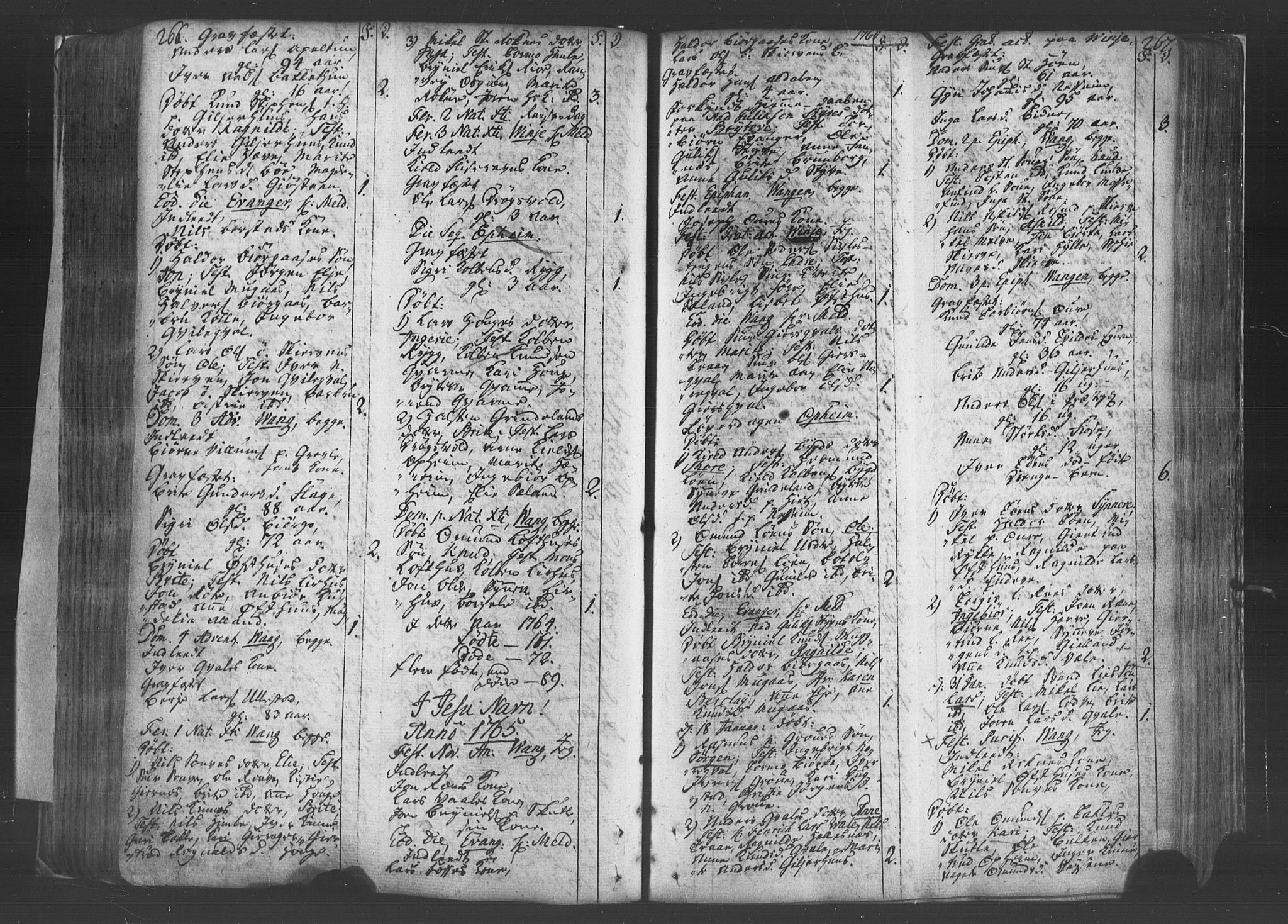 Voss sokneprestembete, AV/SAB-A-79001/H/Haa: Ministerialbok nr. A 8, 1752-1780, s. 266-267