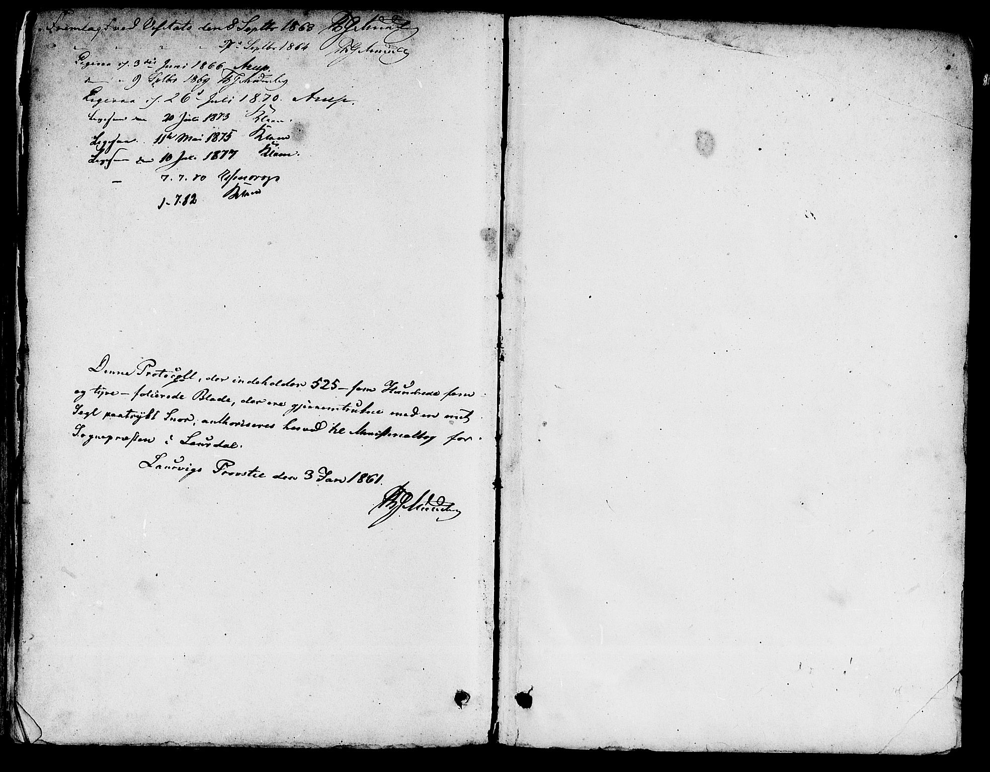 Lardal kirkebøker, AV/SAKO-A-350/F/Fa/L0007: Ministerialbok nr. I 7, 1861-1880