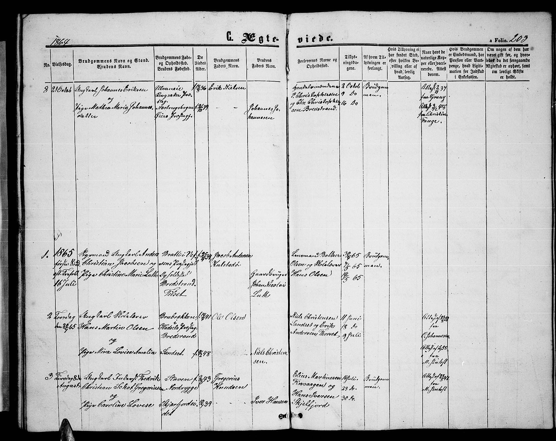 Ministerialprotokoller, klokkerbøker og fødselsregistre - Nordland, SAT/A-1459/893/L1347: Klokkerbok nr. 893C02, 1858-1866, s. 203