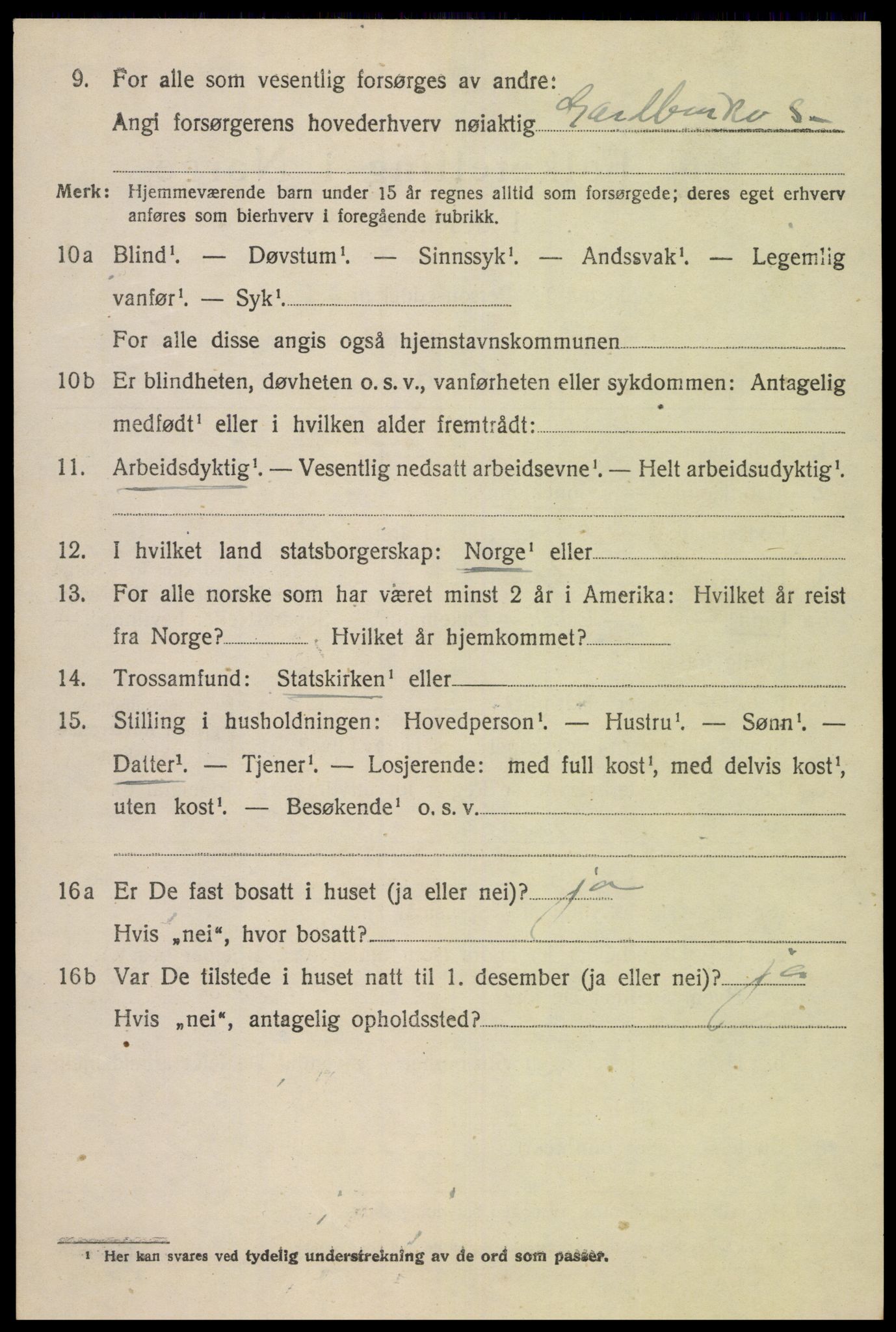 SAK, Folketelling 1920 for 1044 Gyland herred, 1920, s. 1011