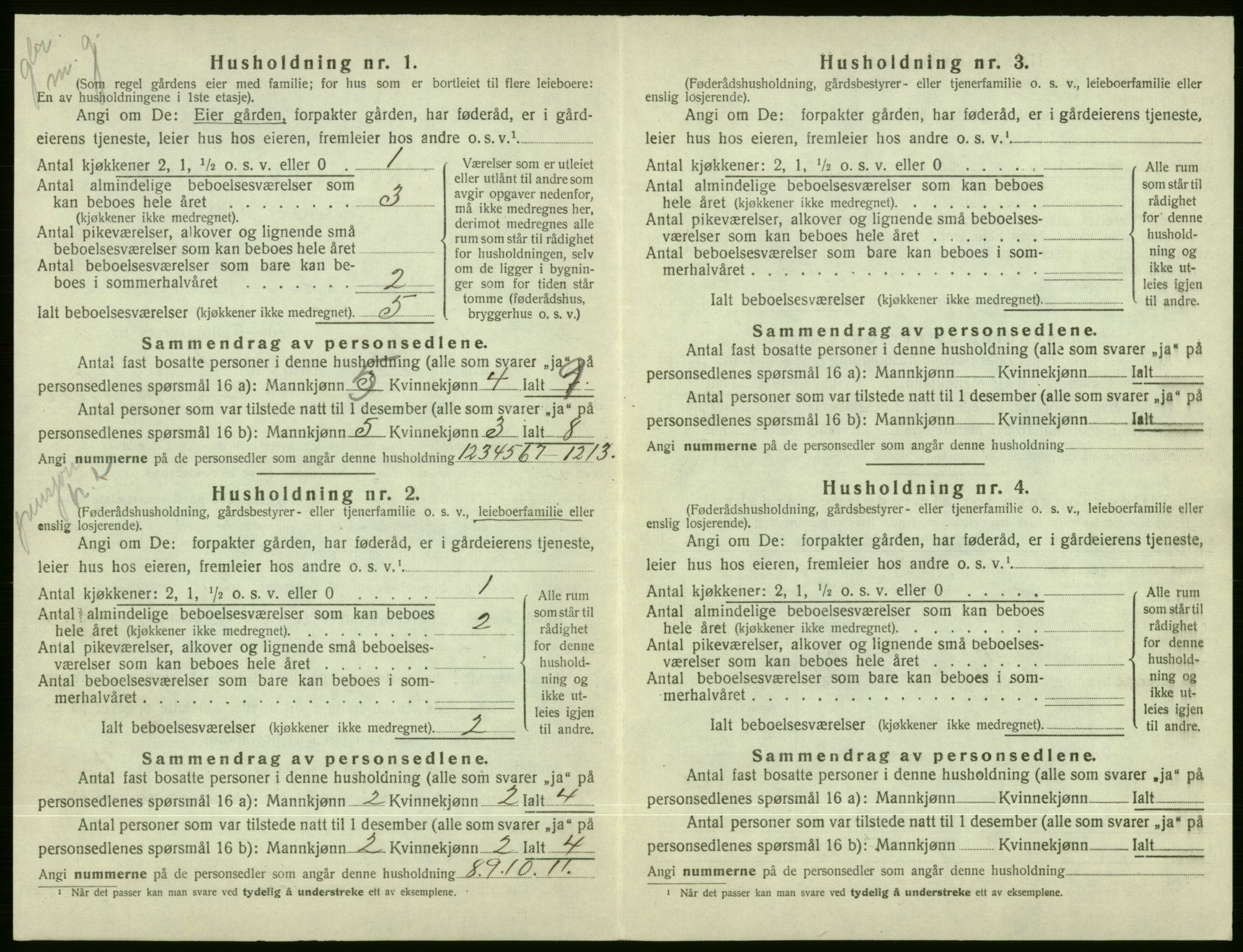 SAB, Folketelling 1920 for 1235 Voss herred, 1920, s. 388