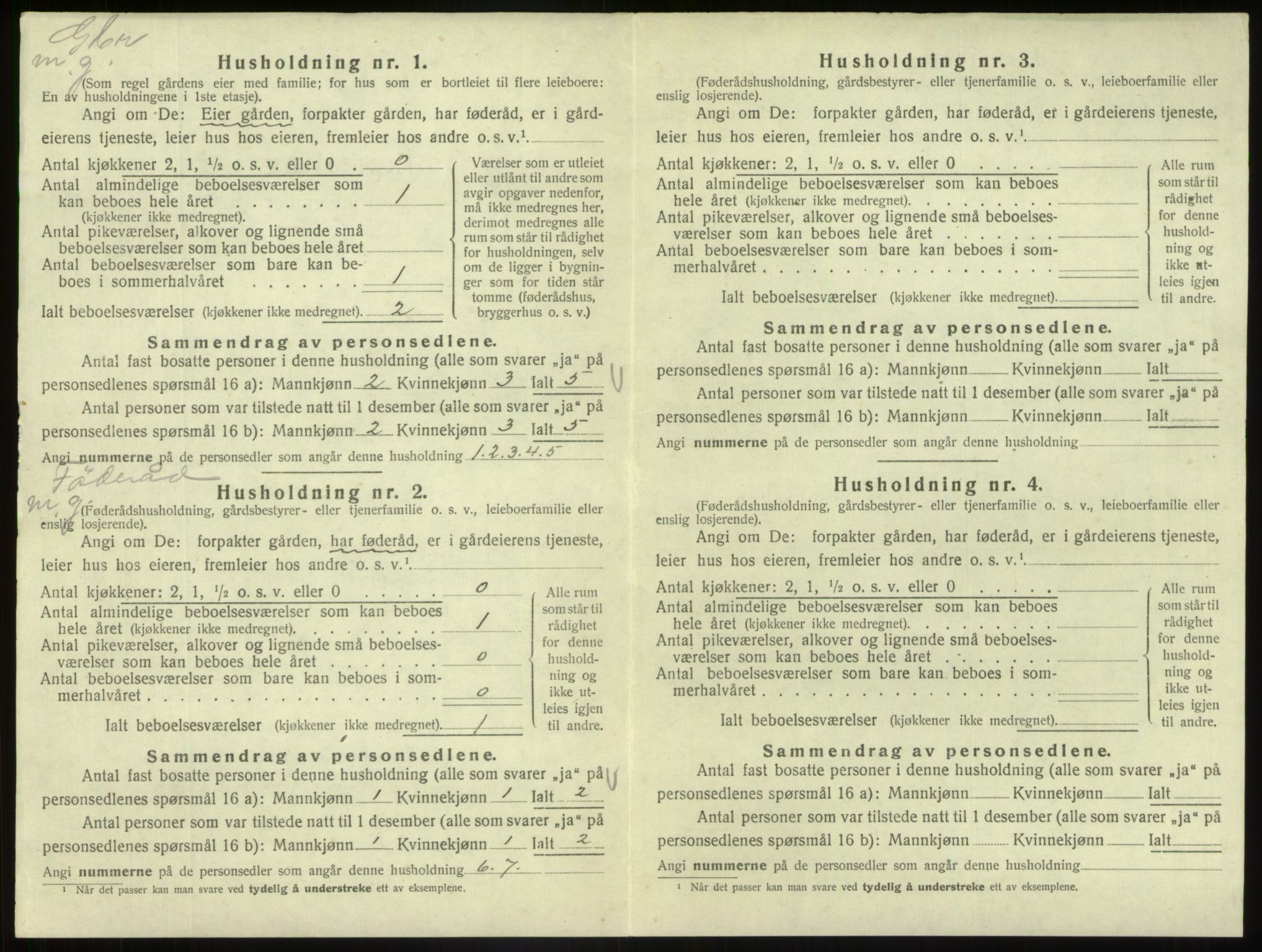 SAB, Folketelling 1920 for 1429 Fjaler herred, 1920, s. 493