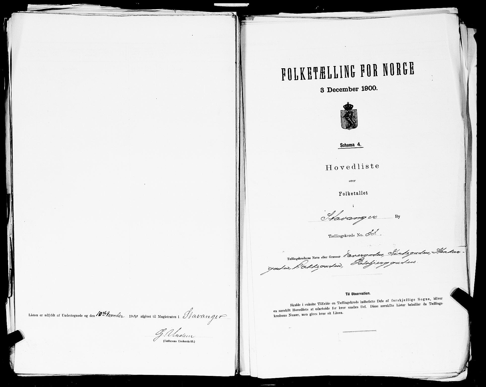 SAST, Folketelling 1900 for 1103 Stavanger kjøpstad, 1900, s. 192