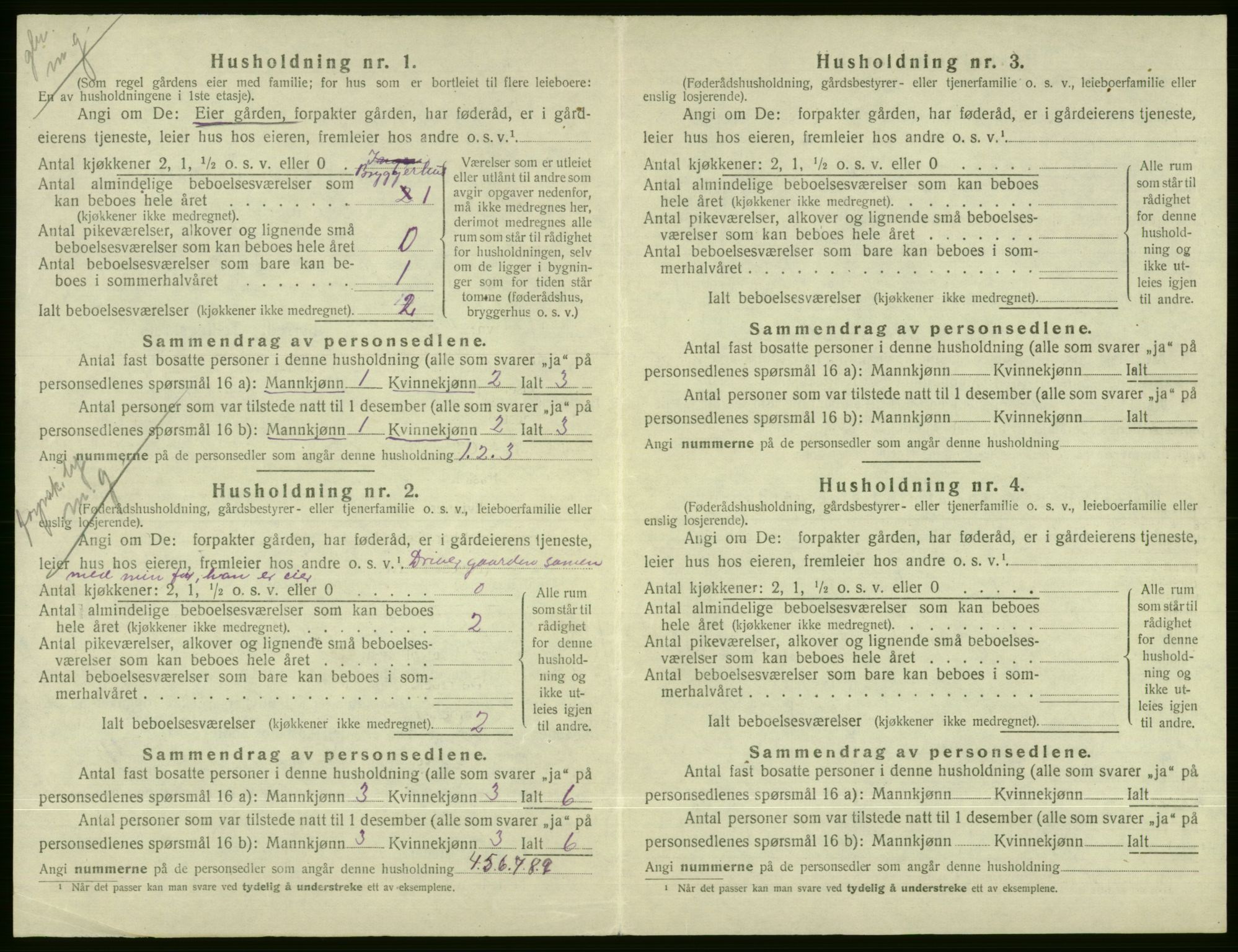 SAB, Folketelling 1920 for 1235 Voss herred, 1920, s. 1756