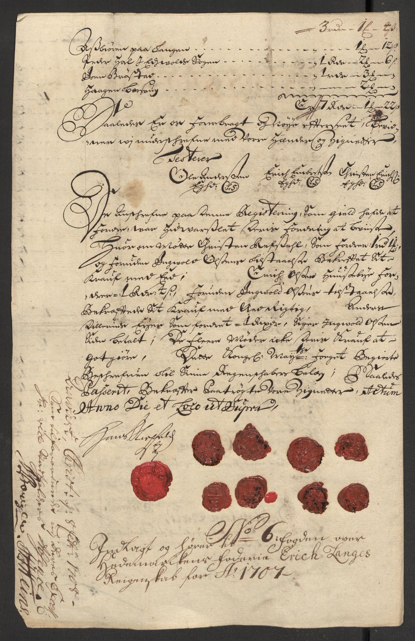 Rentekammeret inntil 1814, Reviderte regnskaper, Fogderegnskap, AV/RA-EA-4092/R16/L1043: Fogderegnskap Hedmark, 1706-1707, s. 357