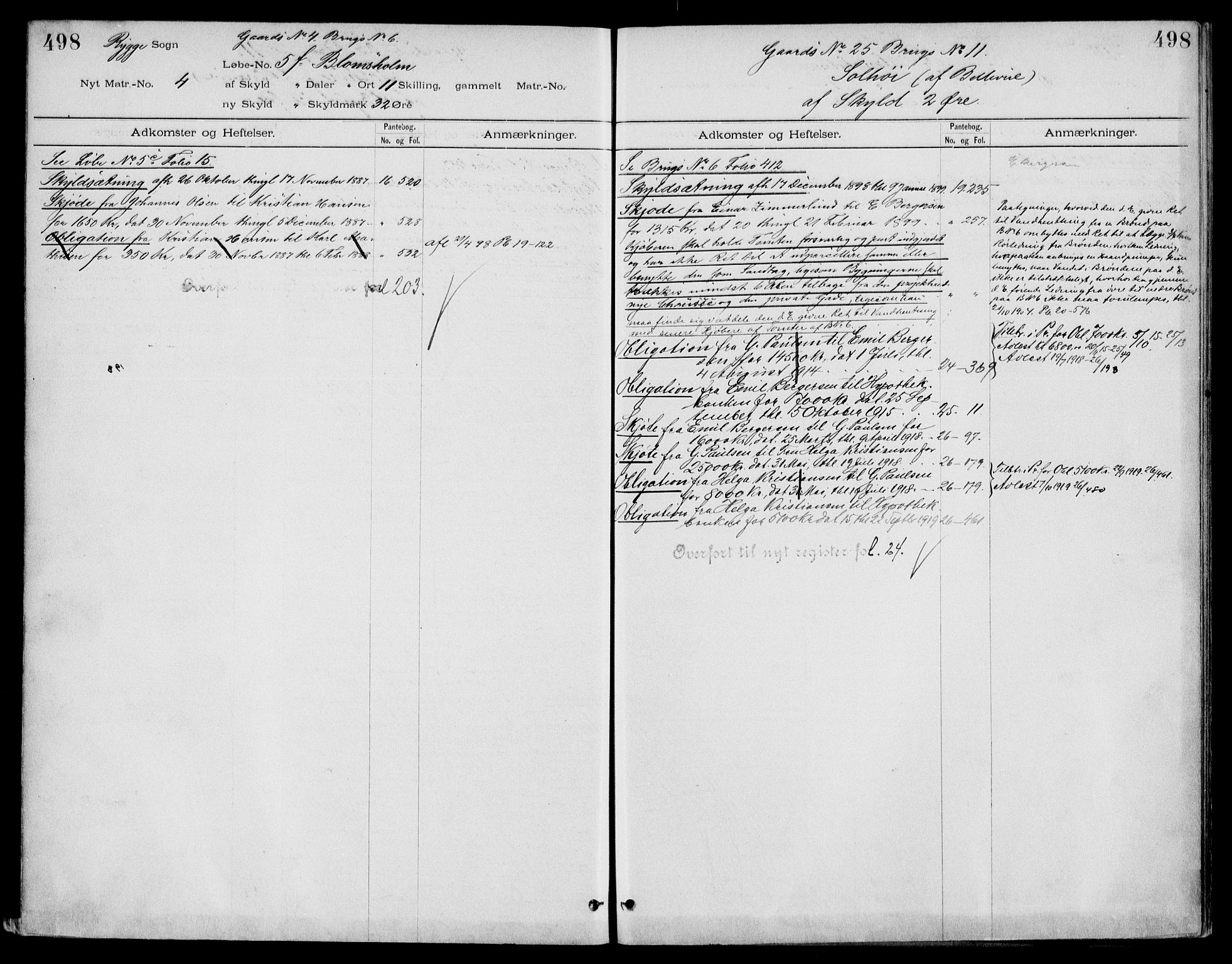 Moss sorenskriveri, SAO/A-10168: Panteregister nr. IV 3b, 1769-1926, s. 498