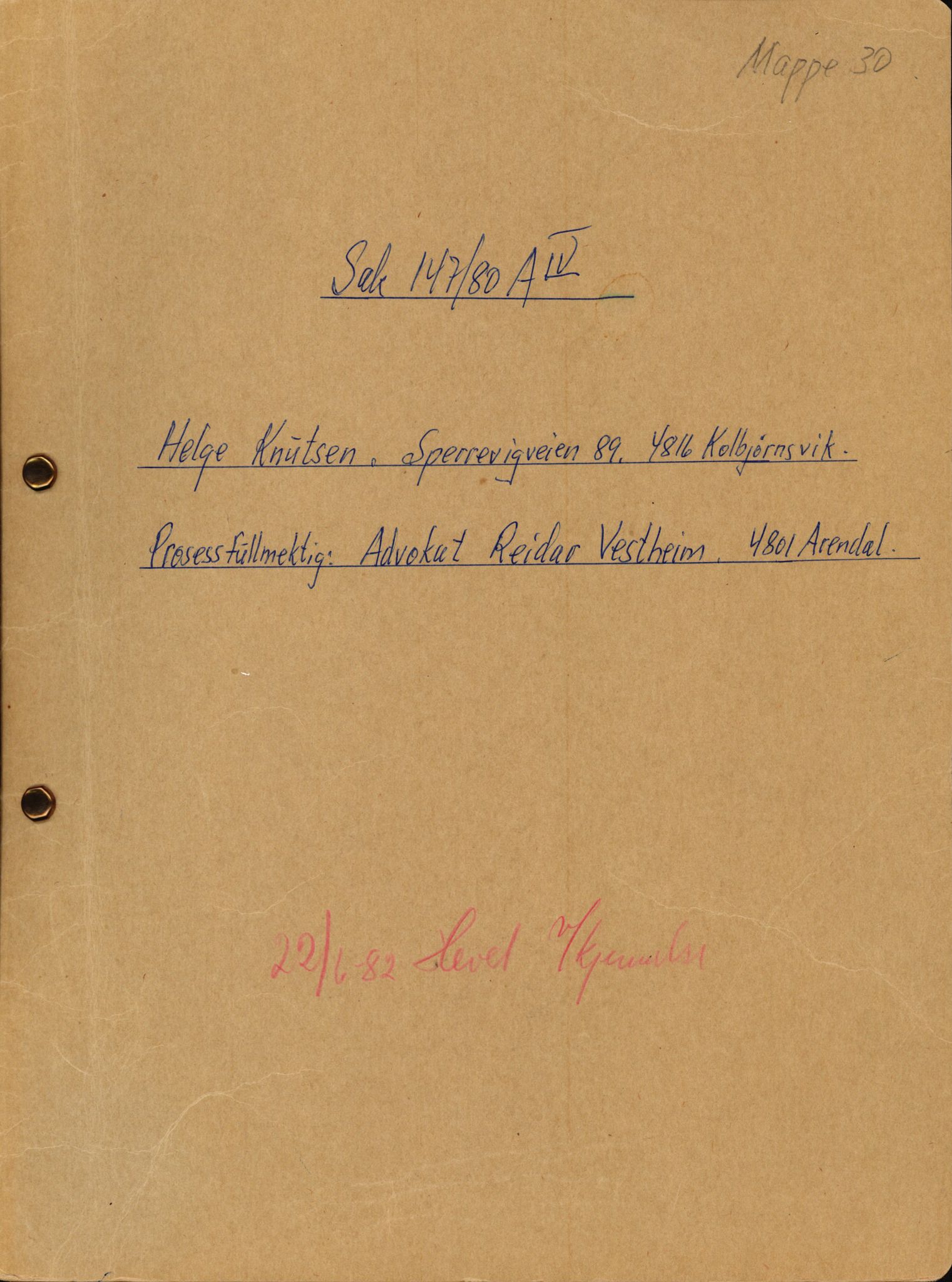 Stavanger byrett, AV/SAST-A-100455/003/F/Fh/Fhb/L0039h: A IV sak nr 147, 1980, s. 814