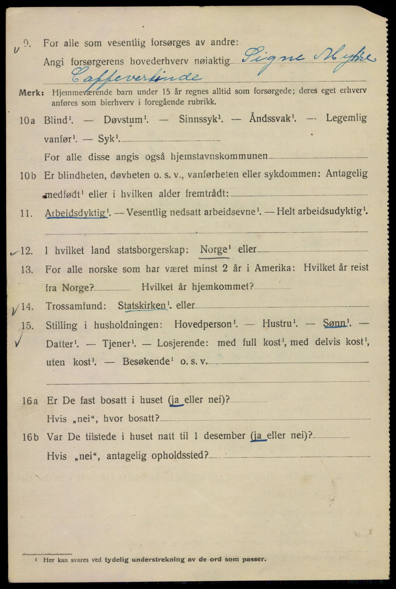 SAO, Folketelling 1920 for 0301 Kristiania kjøpstad, 1920, s. 476220