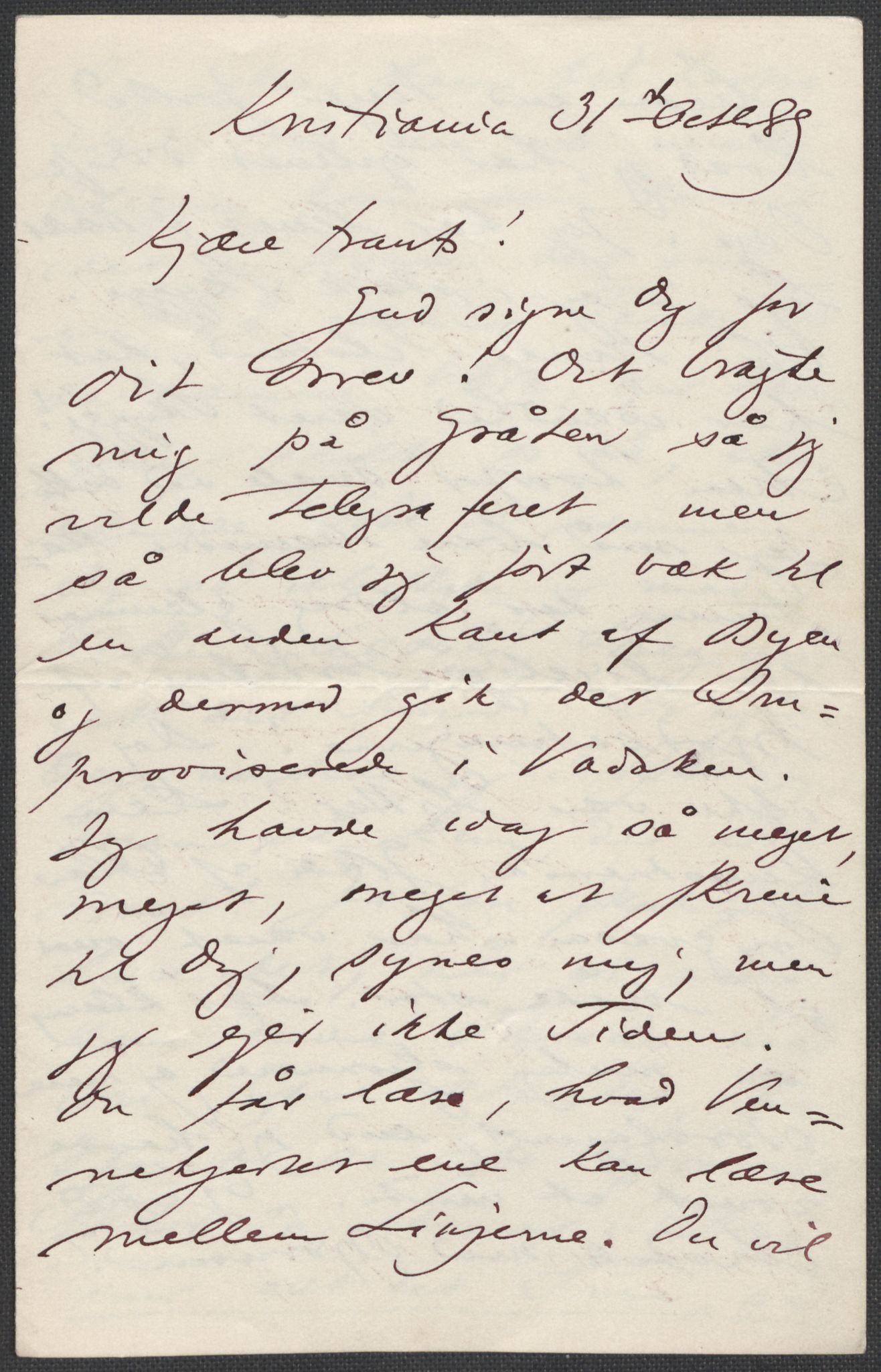 Beyer, Frants, RA/PA-0132/F/L0001: Brev fra Edvard Grieg til Frantz Beyer og "En del optegnelser som kan tjene til kommentar til brevene" av Marie Beyer, 1872-1907, s. 315