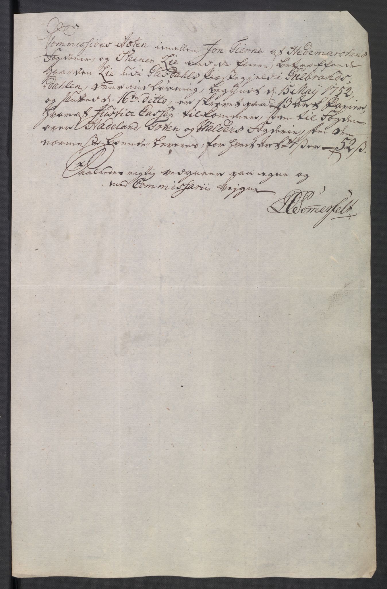 Rentekammeret inntil 1814, Reviderte regnskaper, Fogderegnskap, AV/RA-EA-4092/R18/L1349: Fogderegnskap Hadeland, Toten og Valdres, 1752-1753, s. 258