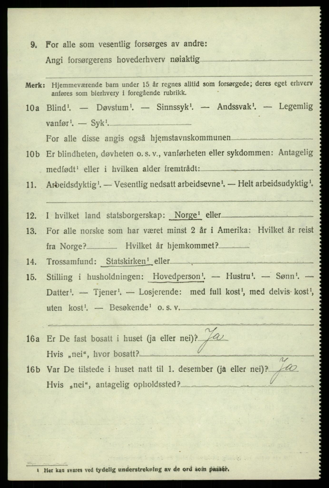 SAB, Folketelling 1920 for 1244 Austevoll herred, 1920, s. 3289