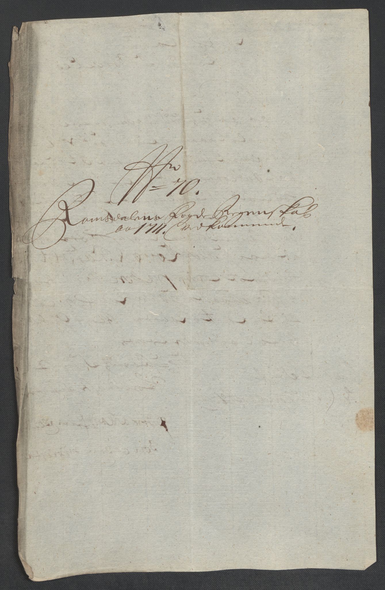 Rentekammeret inntil 1814, Reviderte regnskaper, Fogderegnskap, AV/RA-EA-4092/R55/L3660: Fogderegnskap Romsdal, 1711, s. 335