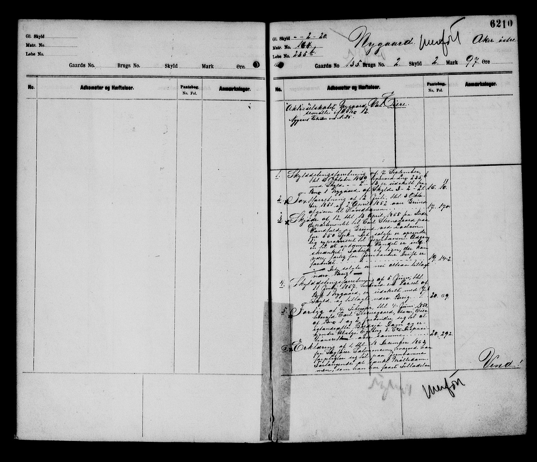 Aker herredsskriveri, AV/SAO-A-10896/G/Ga/Gab/Gaba/L0011: Panteregister nr. I 11, 1892-1950, s. 6210