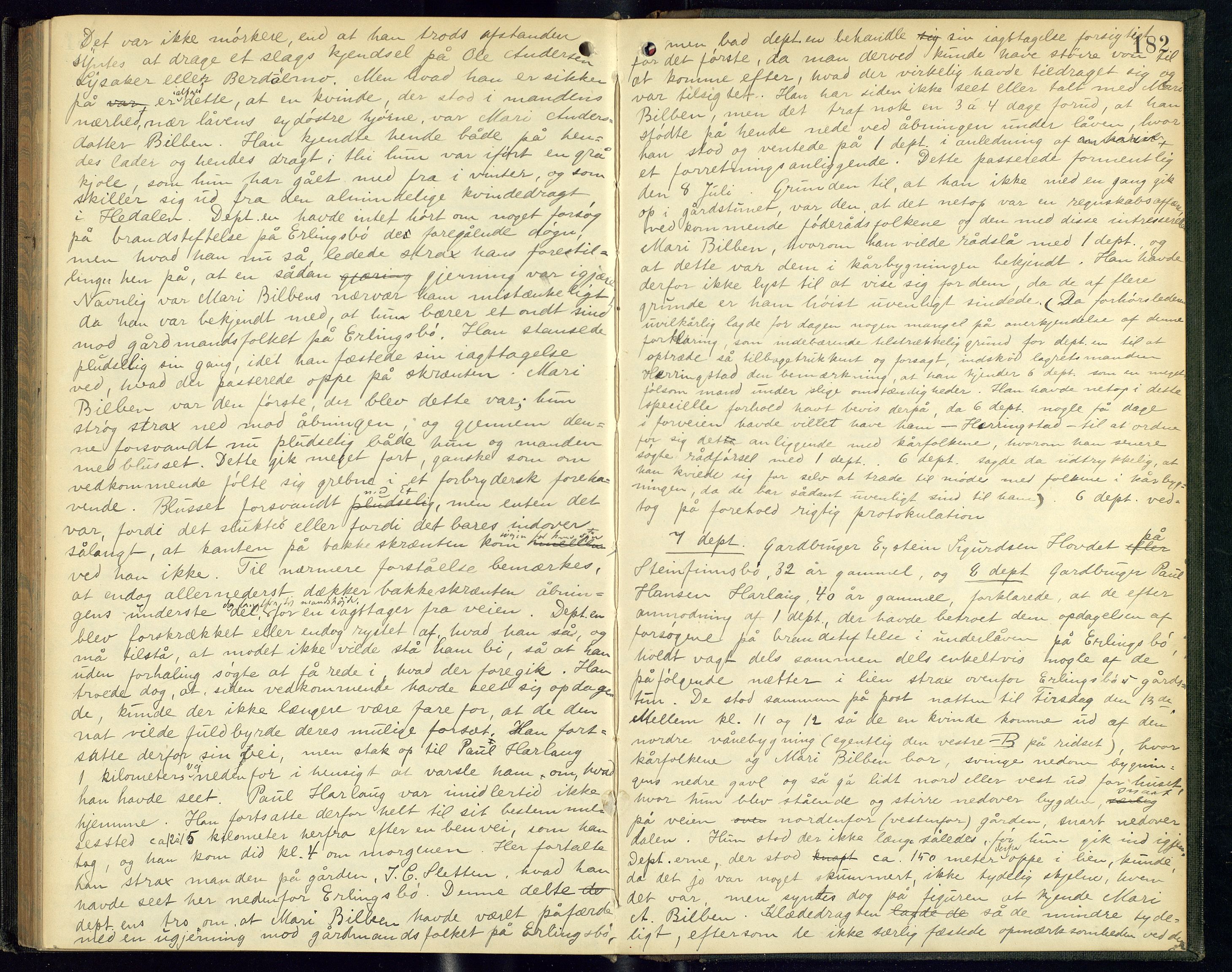 Nord-Gudbrandsdal tingrett, AV/SAH-TING-002/G/Gc/Gca/L0017: Ekstrarettsprotokoll, 1882-1886, s. 182