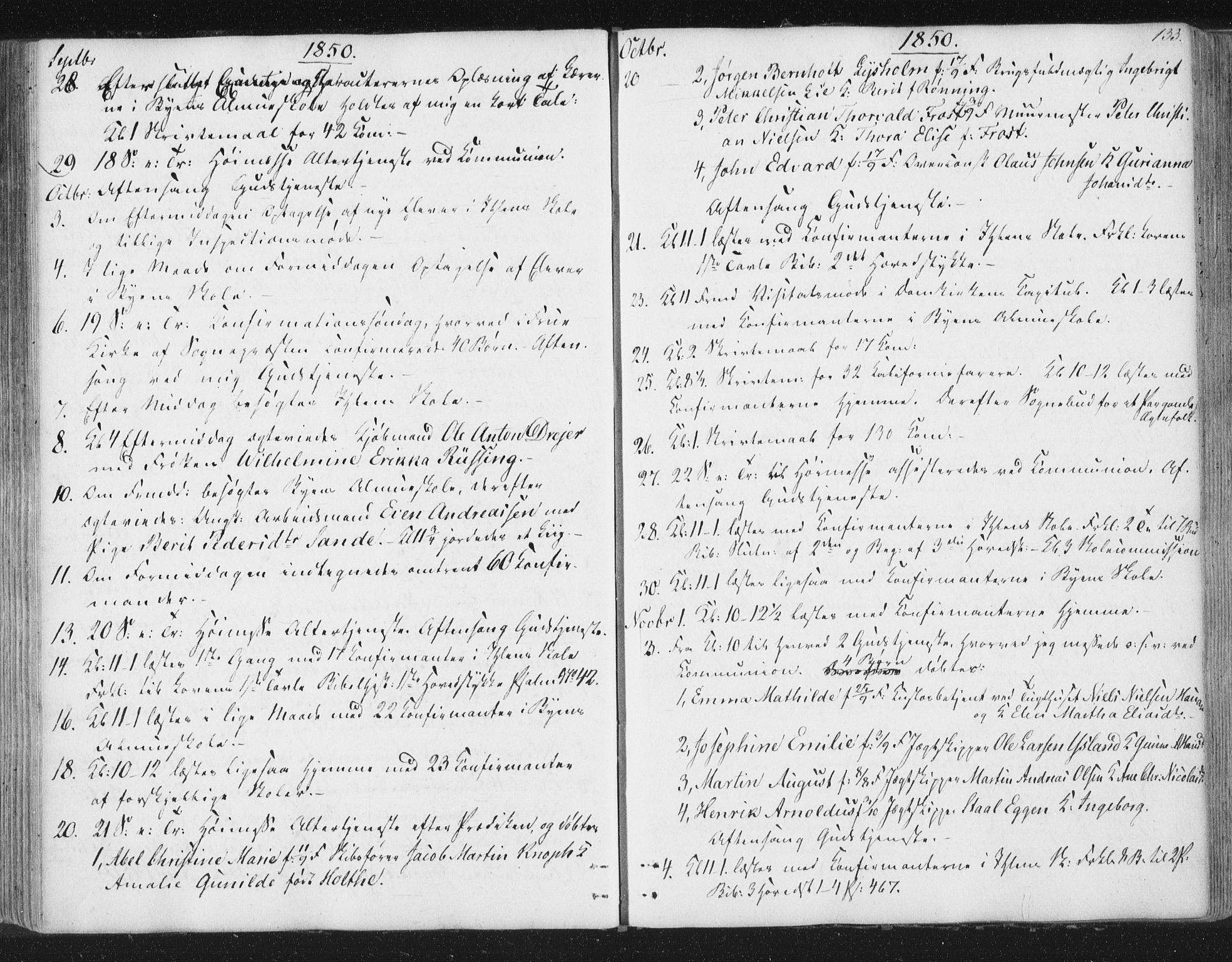 Ministerialprotokoller, klokkerbøker og fødselsregistre - Sør-Trøndelag, SAT/A-1456/602/L0127: Residerende kapellans bok nr. 602B01, 1821-1875, s. 133