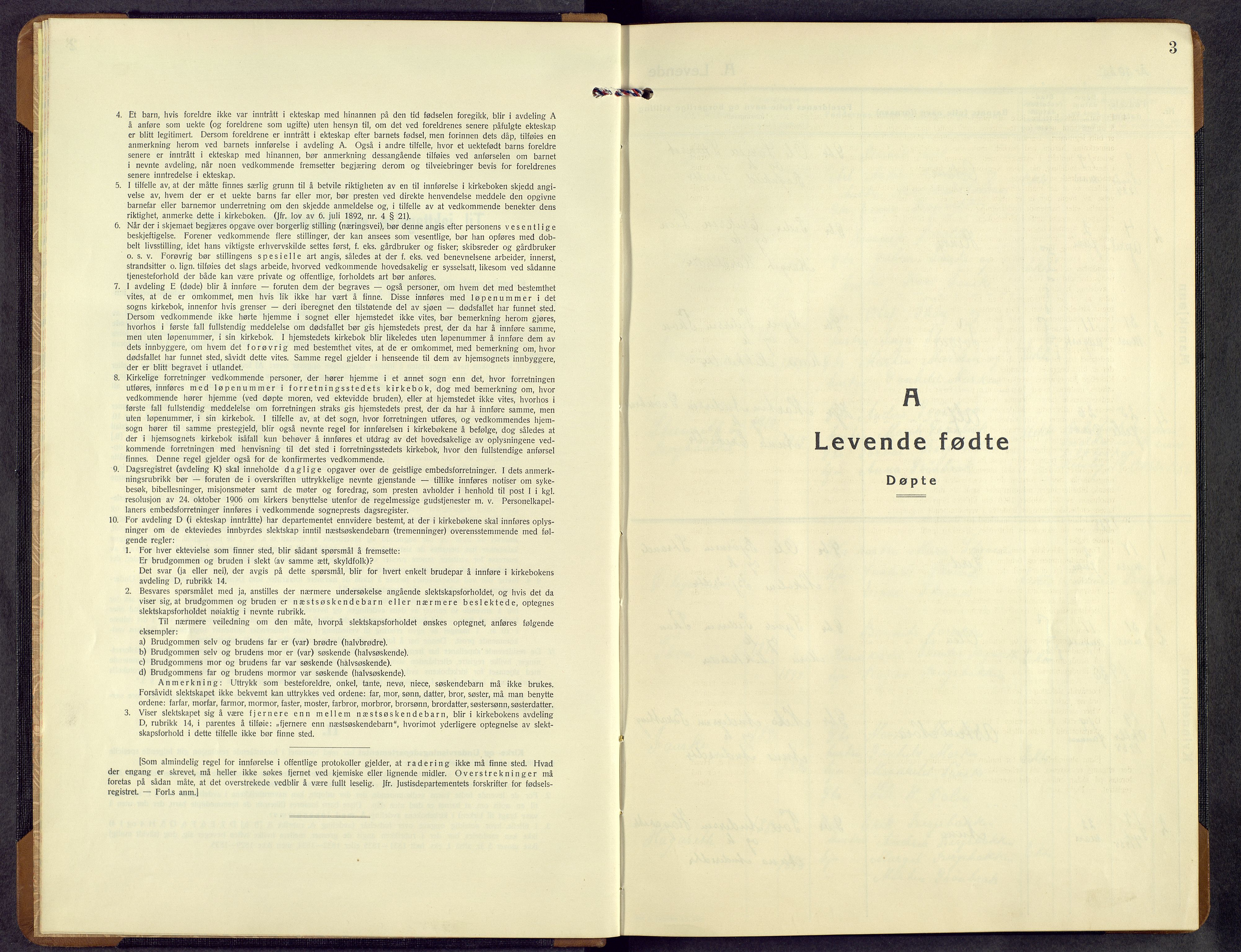 Etnedal prestekontor, SAH/PREST-130/H/Ha/Hab/Habb/L0003: Klokkerbok nr. II 3, 1935-1962, s. 3