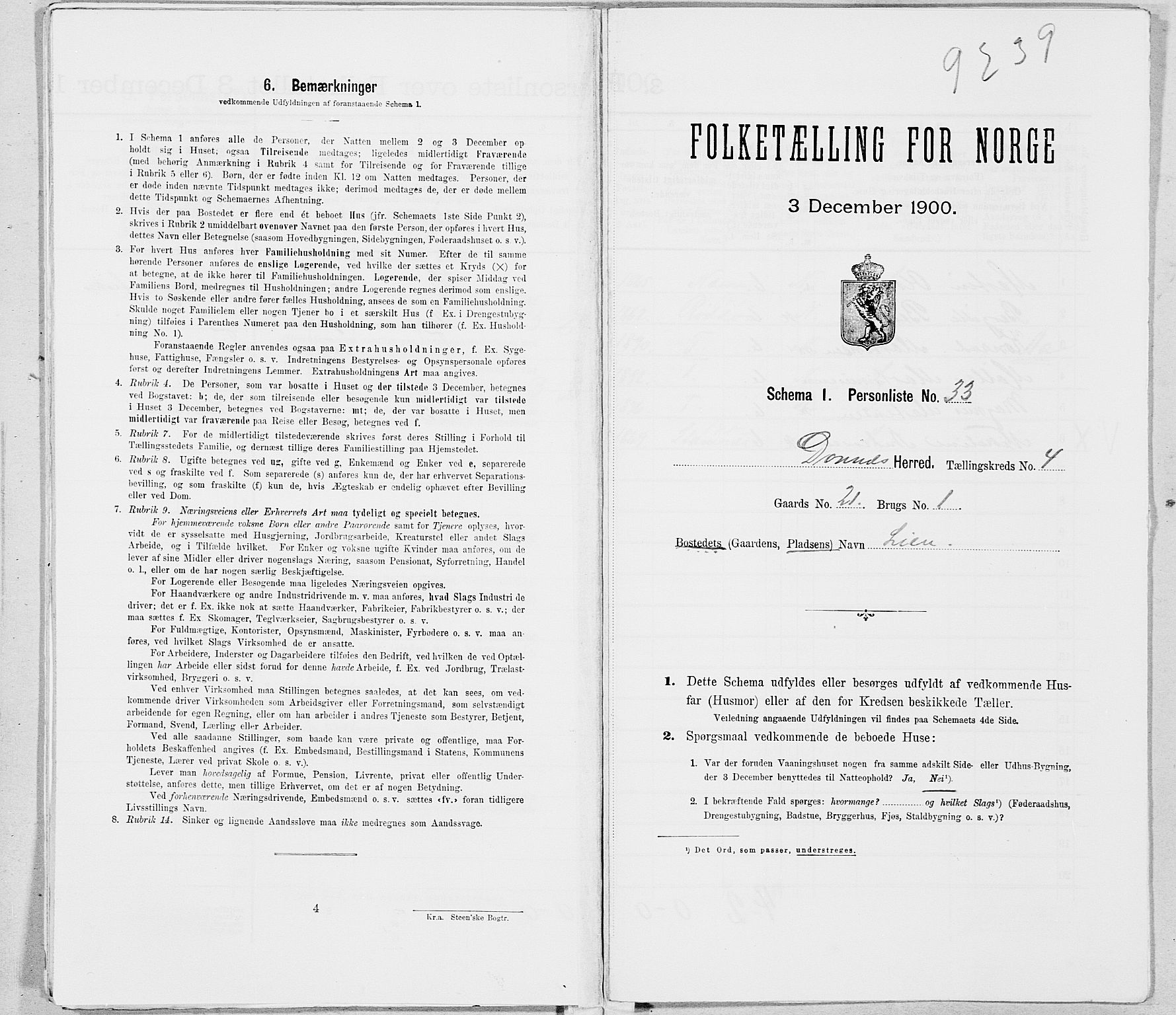 SAT, Folketelling 1900 for 1827 Dønnes herred, 1900, s. 638