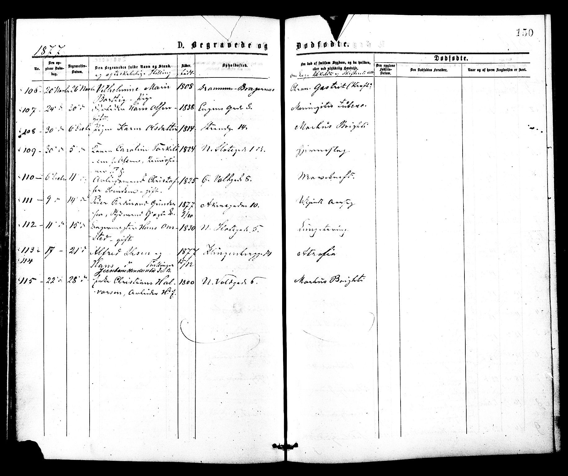 Johannes prestekontor Kirkebøker, AV/SAO-A-10852/F/Fa/L0002: Ministerialbok nr. 2, 1875-1882, s. 150