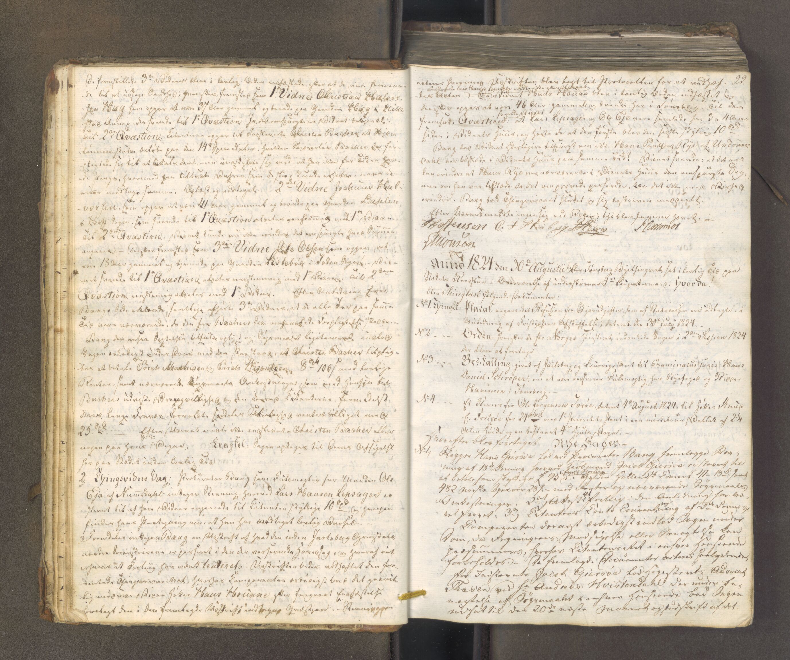 Tønsberg byfogd, AV/SAKO-A-224/F/Fa/L0024: Tingbok, 1824-1836, s. 28-29